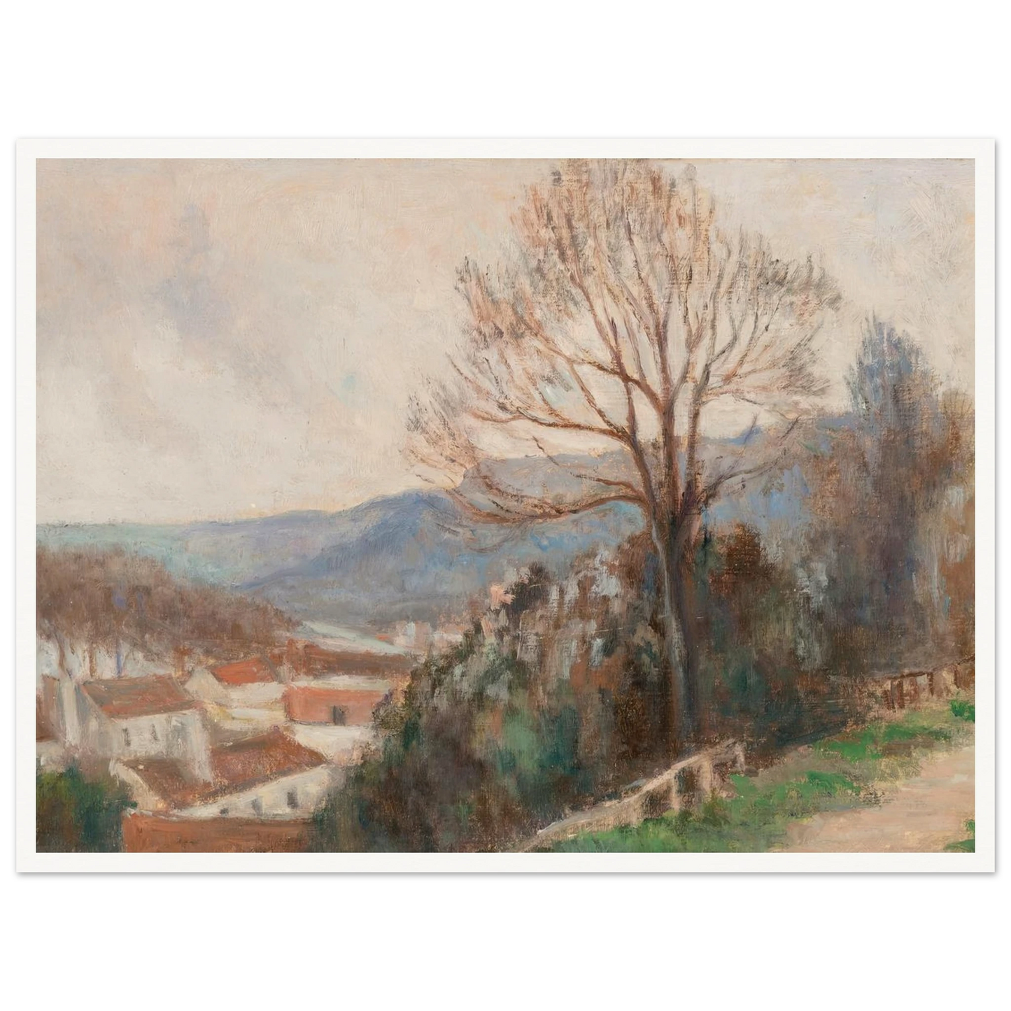 La Seine vue des hauteurs de Rolleboise Art Print | Maximilien Luce-Quipham Collections