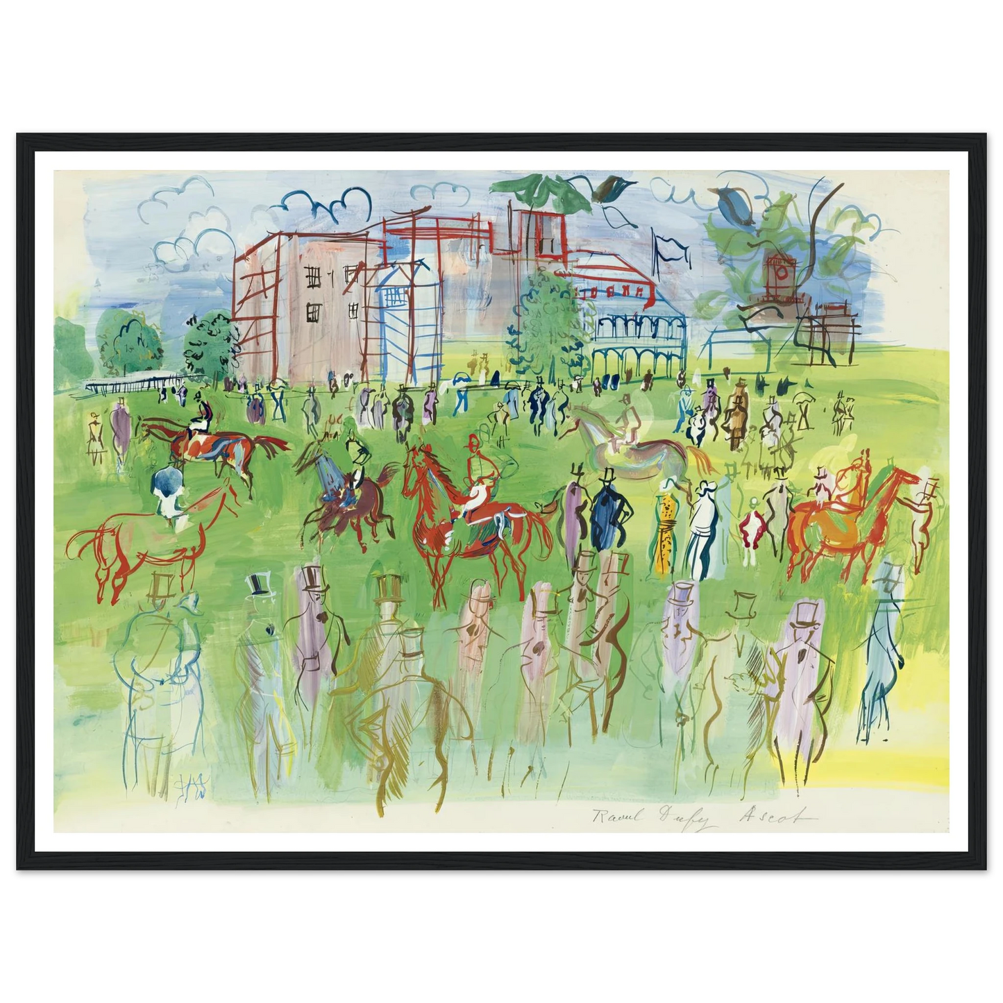 Avant le départ, Ascot Art Print | Raoul Dufy-Quipham Collections