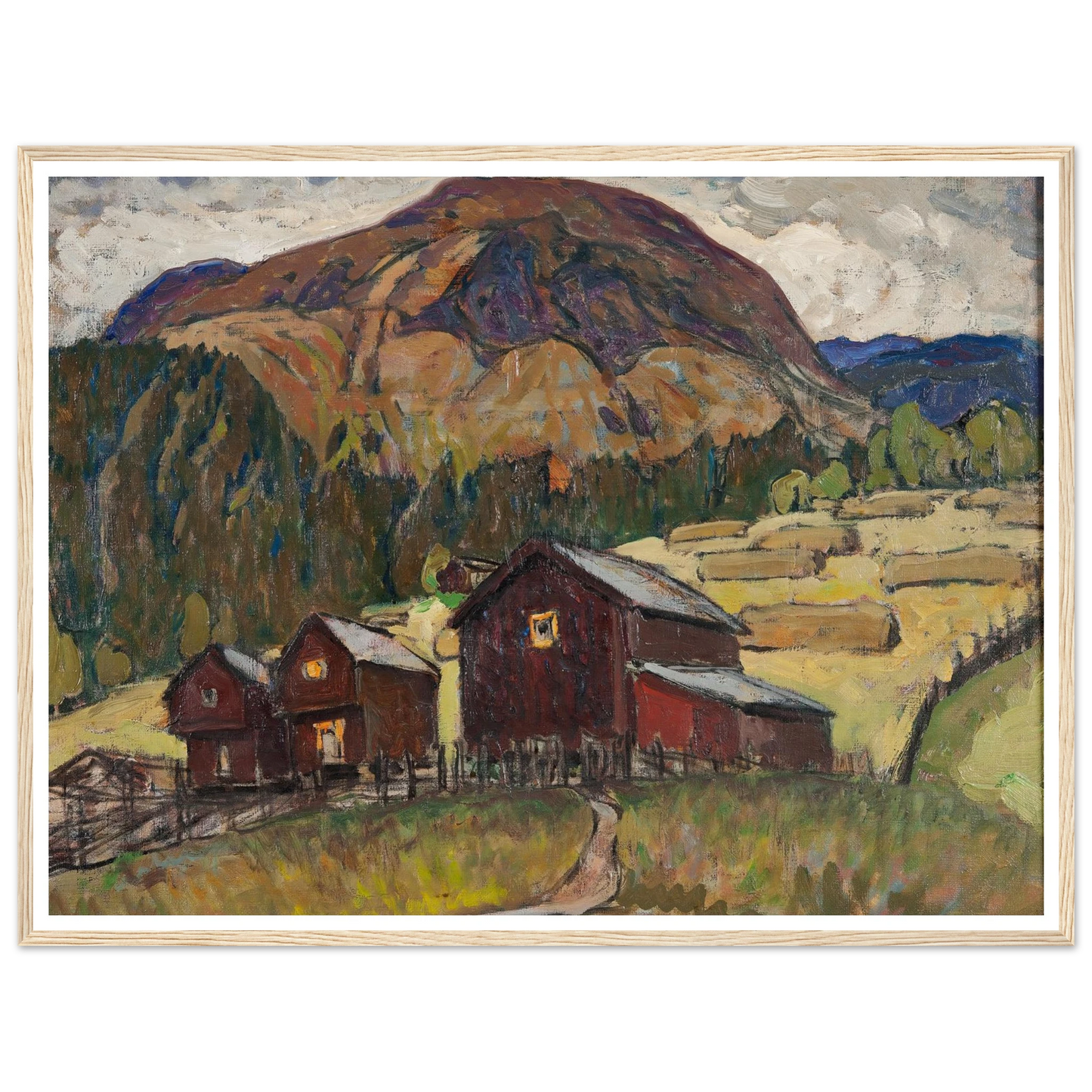 Summer Landscape with Shielings. Study from North Norway Art Print | Anna Boberg-Quipham Collections