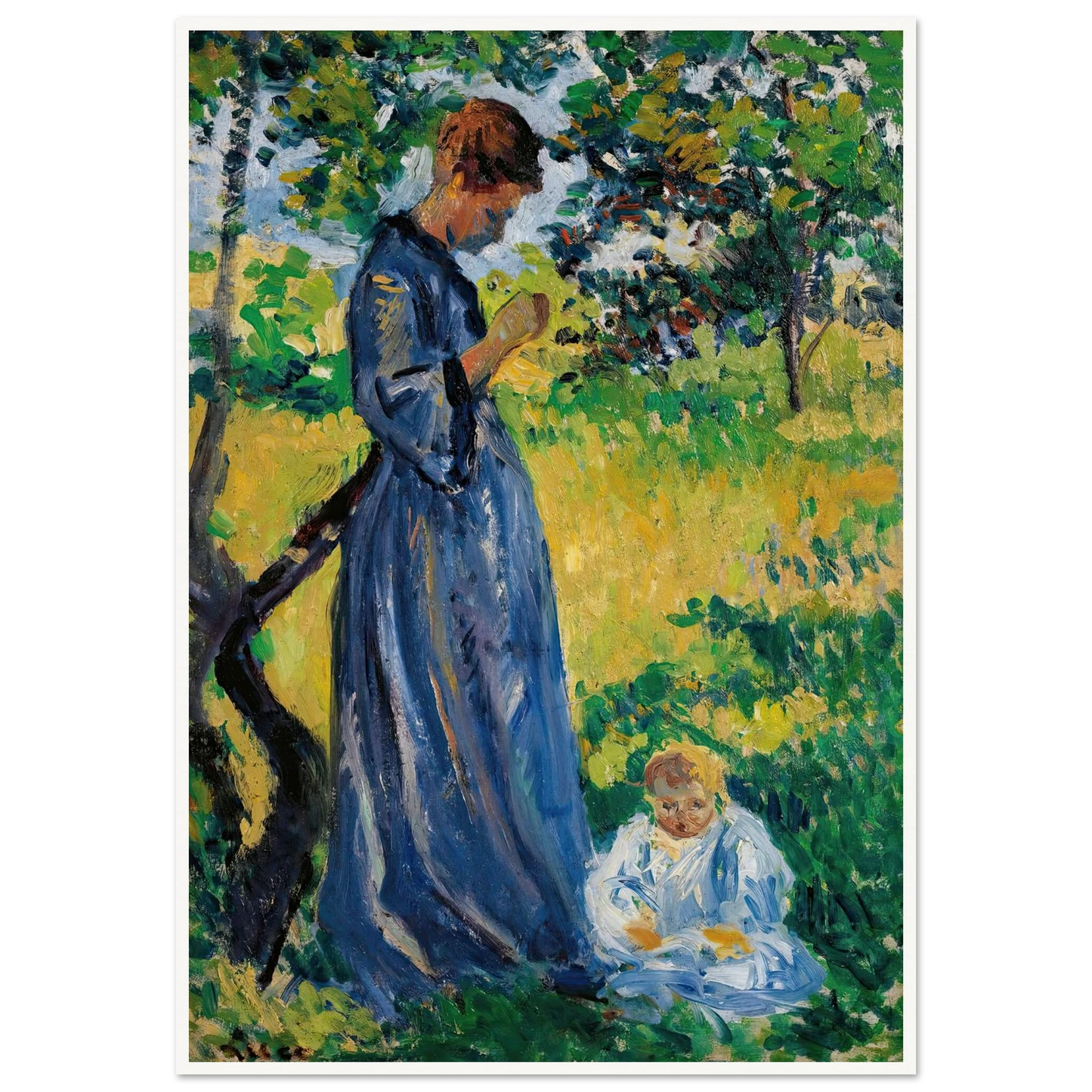 Poissy, Madame Dillon (1893) Art Print | Maximilien Luce-Quipham Collections