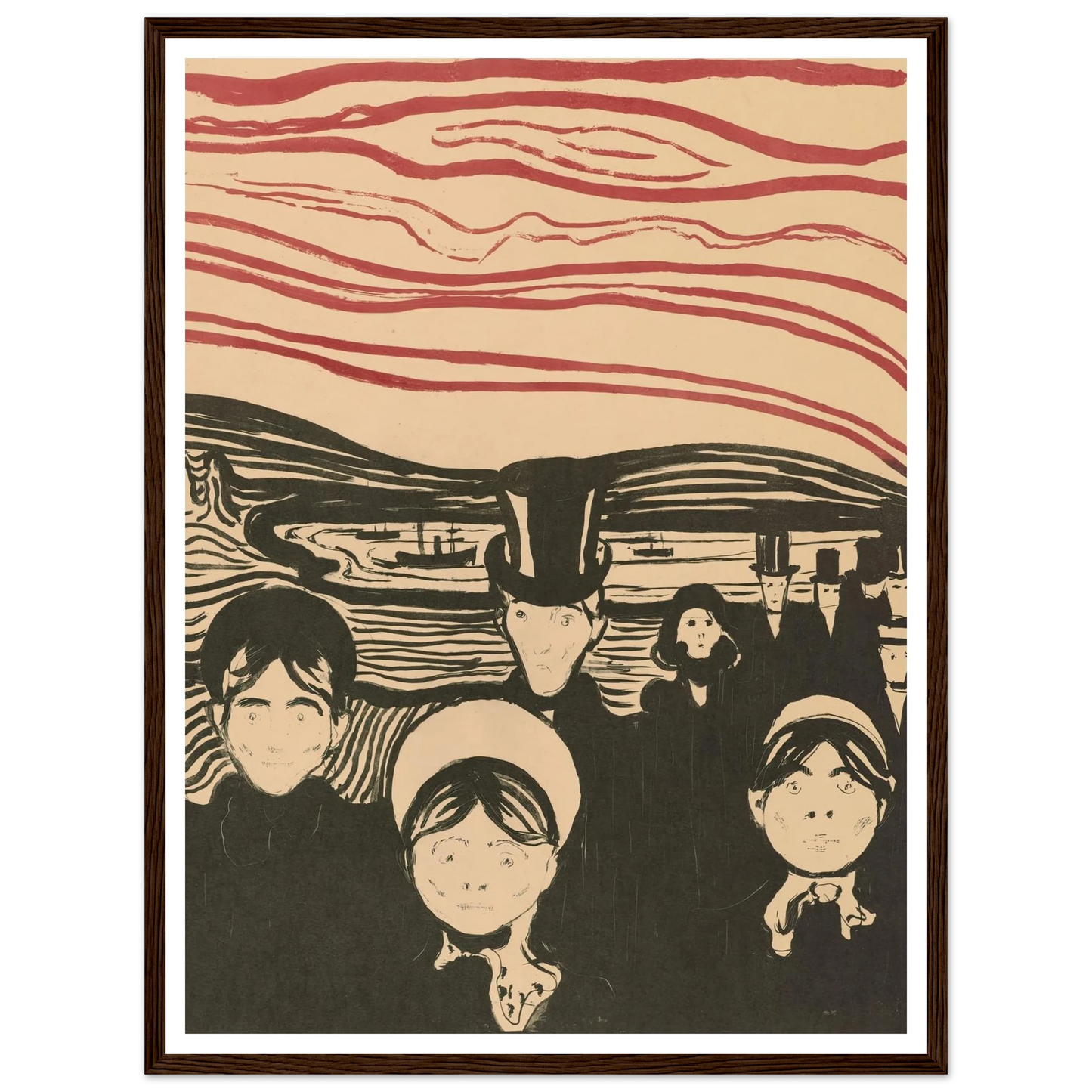 Angst (1896) Art Print | Edvard Munch-Quipham Collections