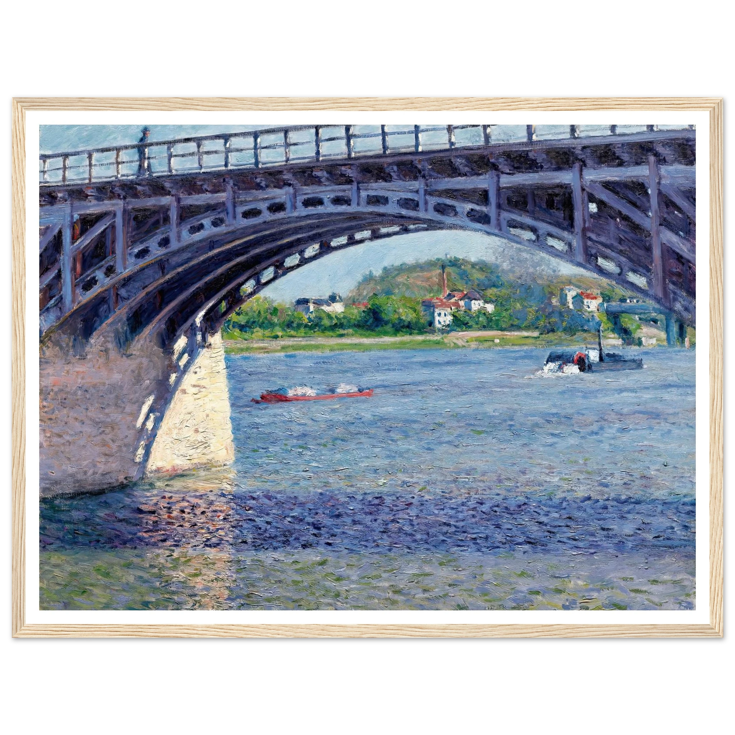 Le Pont D’argenteuil Et La Seine (circa 1883) Art Print | Gustave Caillebotte-Quipham Collections