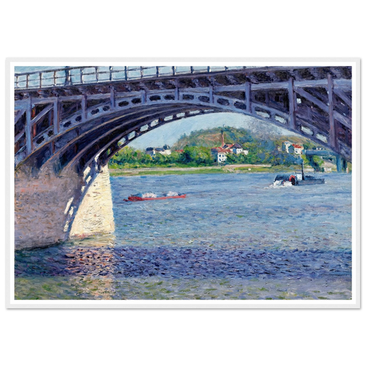 Le Pont D’argenteuil Et La Seine (circa 1883) Art Print | Gustave Caillebotte-Quipham Collections