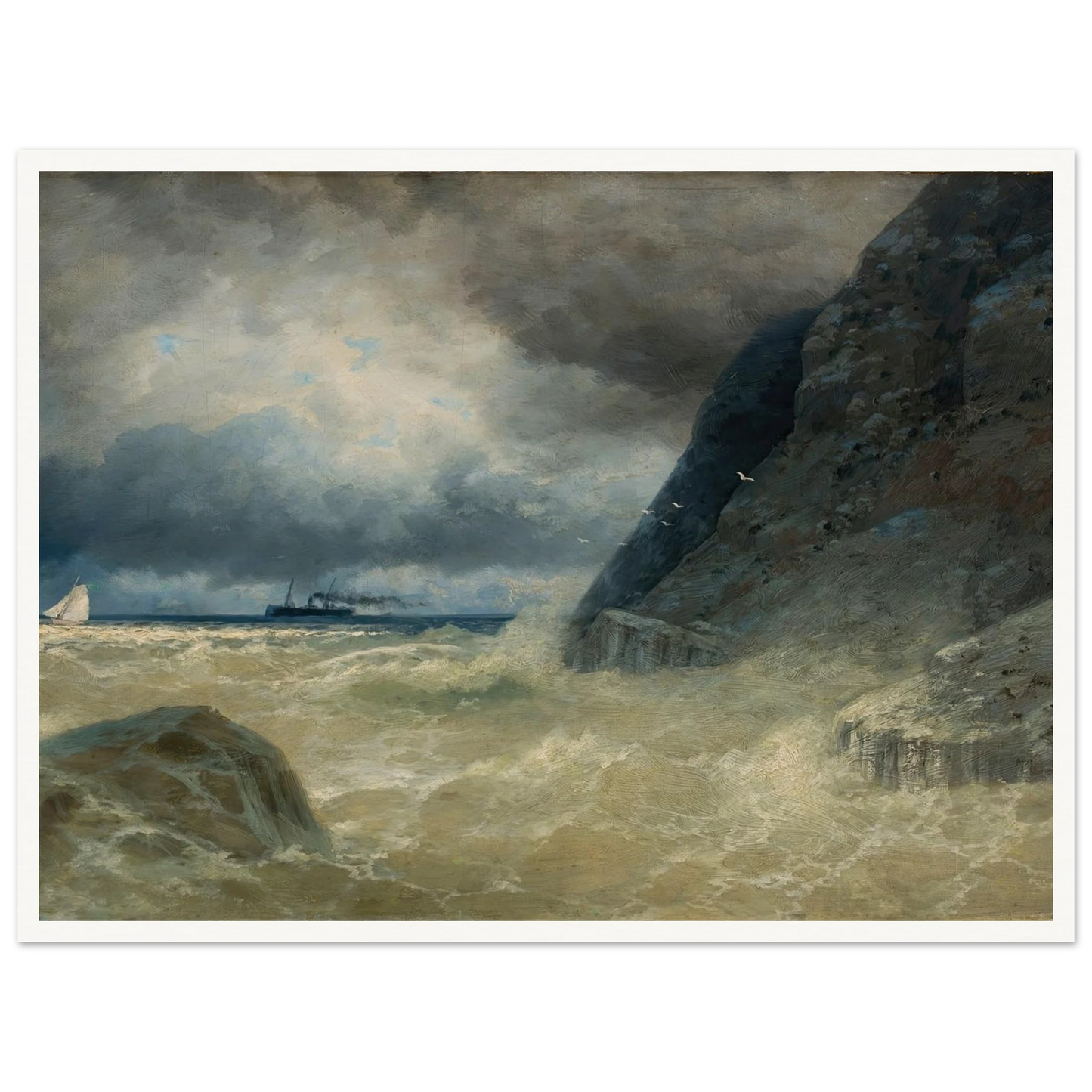 Sea (1897) Art Print | Ivan Konstantinovich Aivazovsky-Quipham Collections