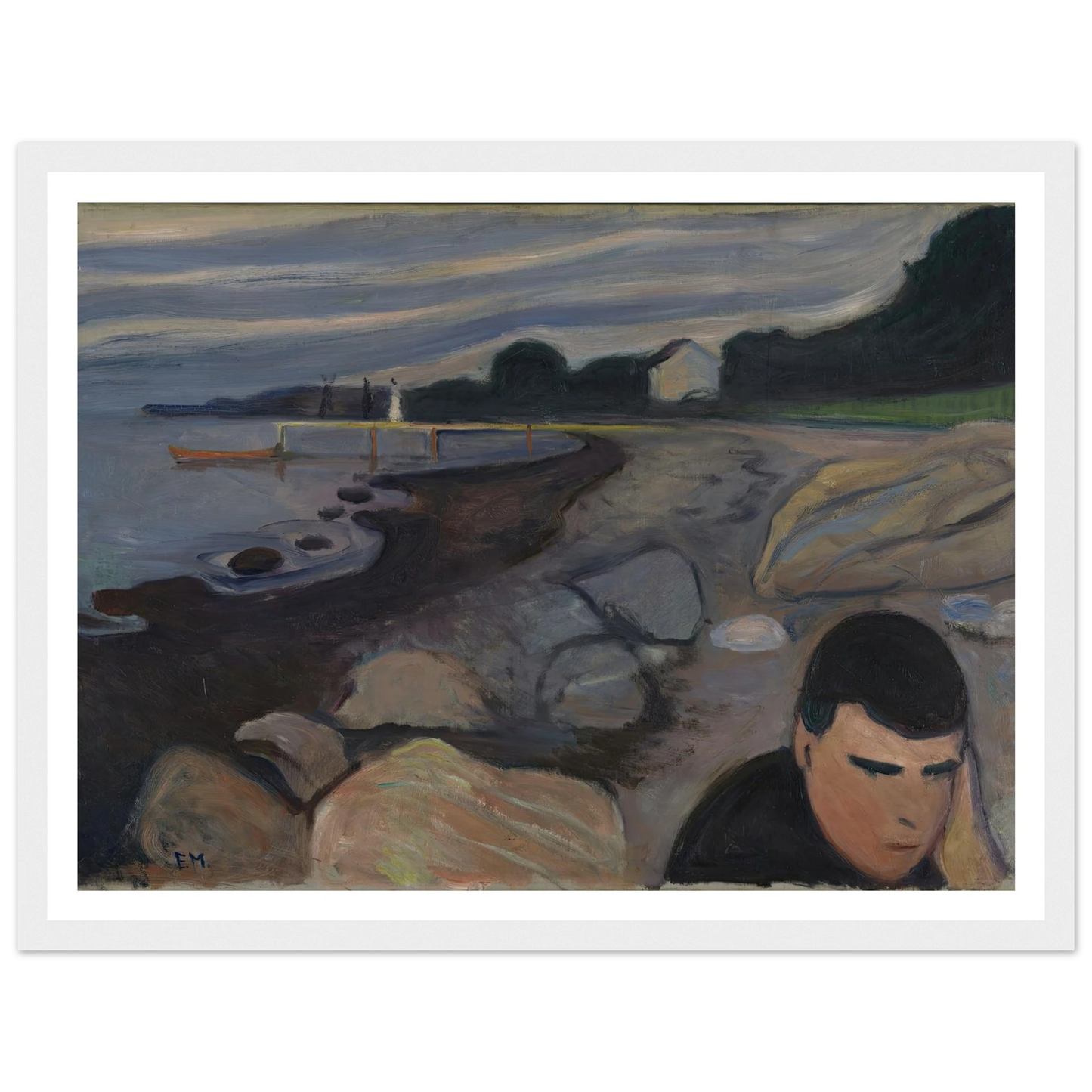 Melancholy (1892) Art Print | Edvard Munch-Quipham Collections