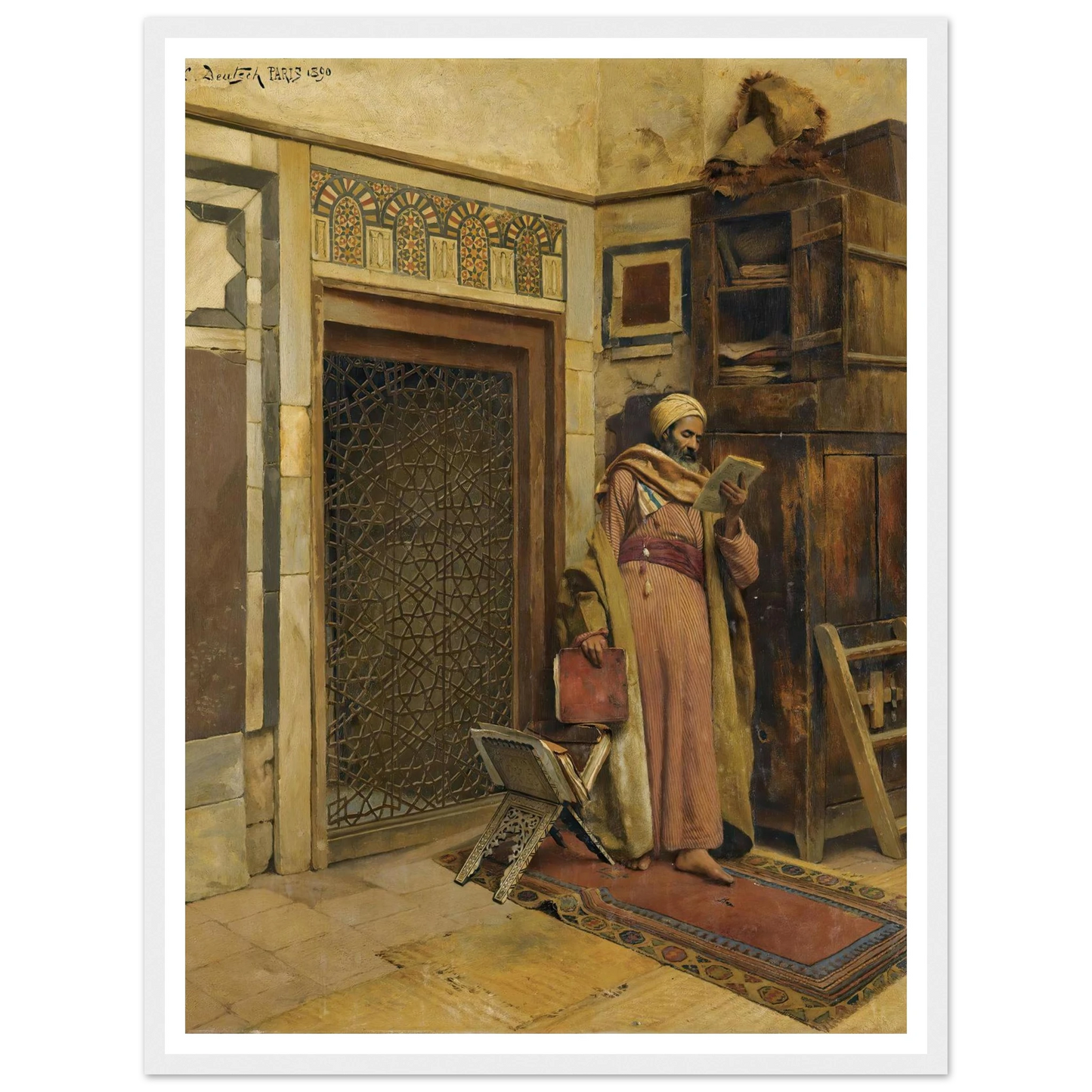 The scholar (1890) Art Print | Ludwig Deutsch-Quipham Collections