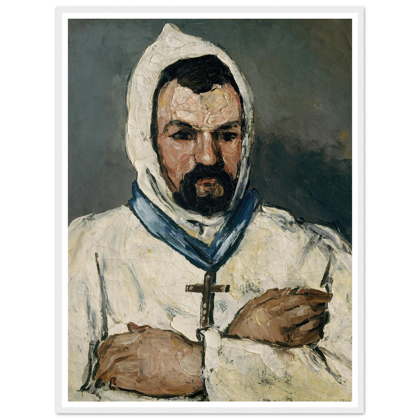 Antoine Dominique Sauveur Aubert (born 1817), the Artist’s Uncle, as a Monk (1866) Art Print | Paul Cezanne-Quipham Collections