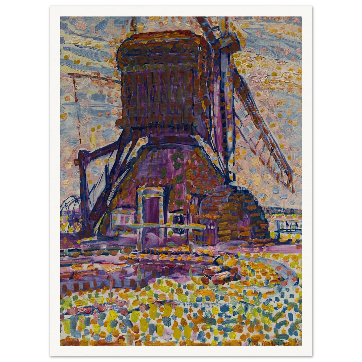 The Winkel Mill (1908) Art Print | Piet Mondrian-Quipham Collections
