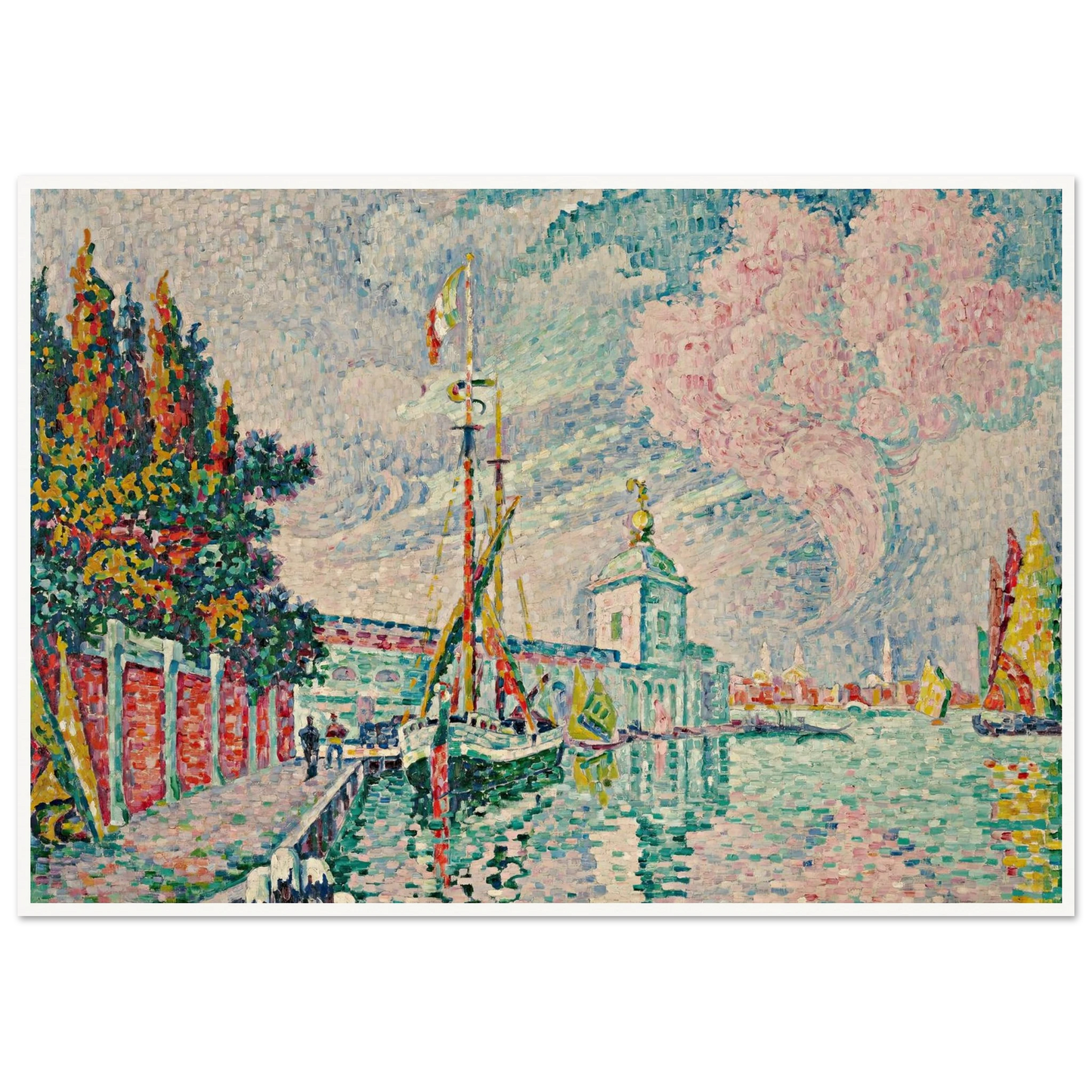 La Dogana, Venise (1923) Art Print | Paul Signac-Quipham Collections
