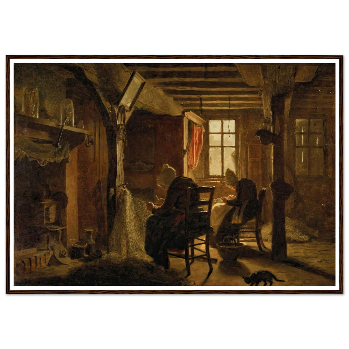 Mending the Nets Art Print | Jozef Israels-Quipham Collections