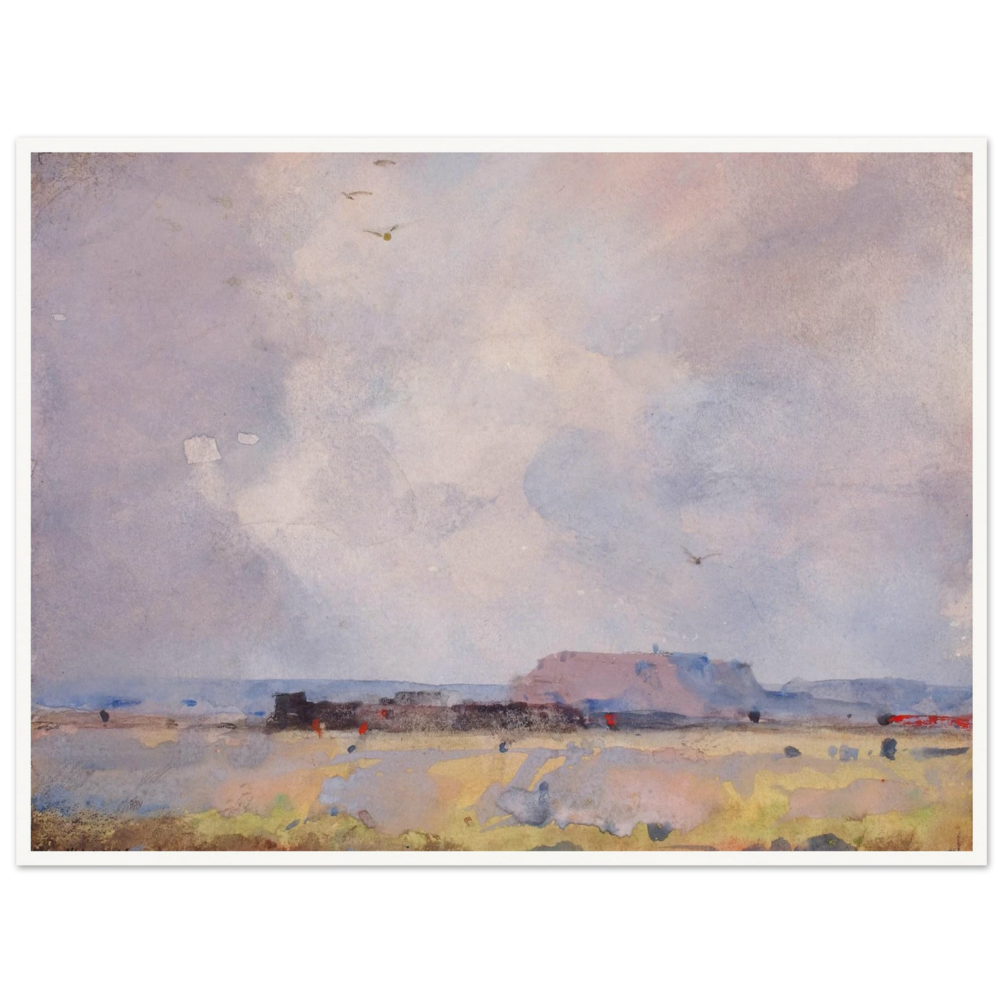In The Plateau Country, With An Inhabited Pueblo (1929) Art Print | William Henry Holmes-Quipham Collections