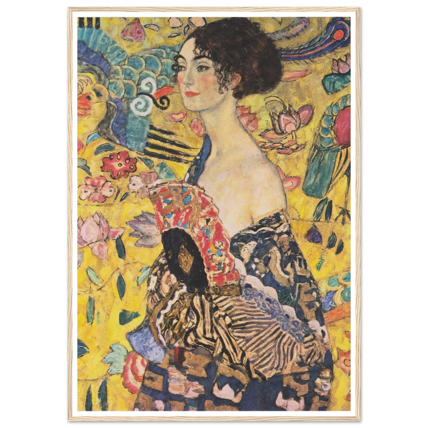 Woman with fan (1917-1918) Art Print | Gustav Klimt-Quipham Collections