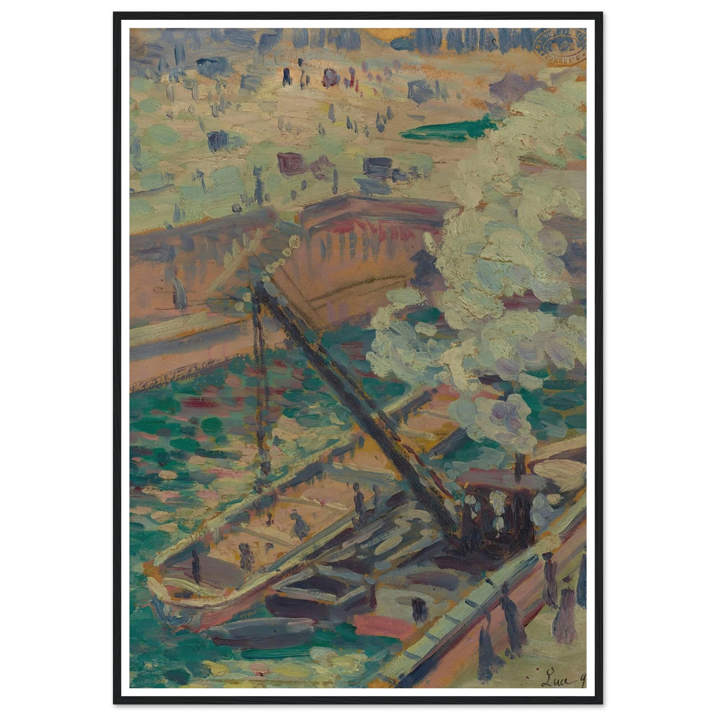 Pochade pour Notre-Dame (1899) Art Print | Maximilien Luce-Quipham Collections