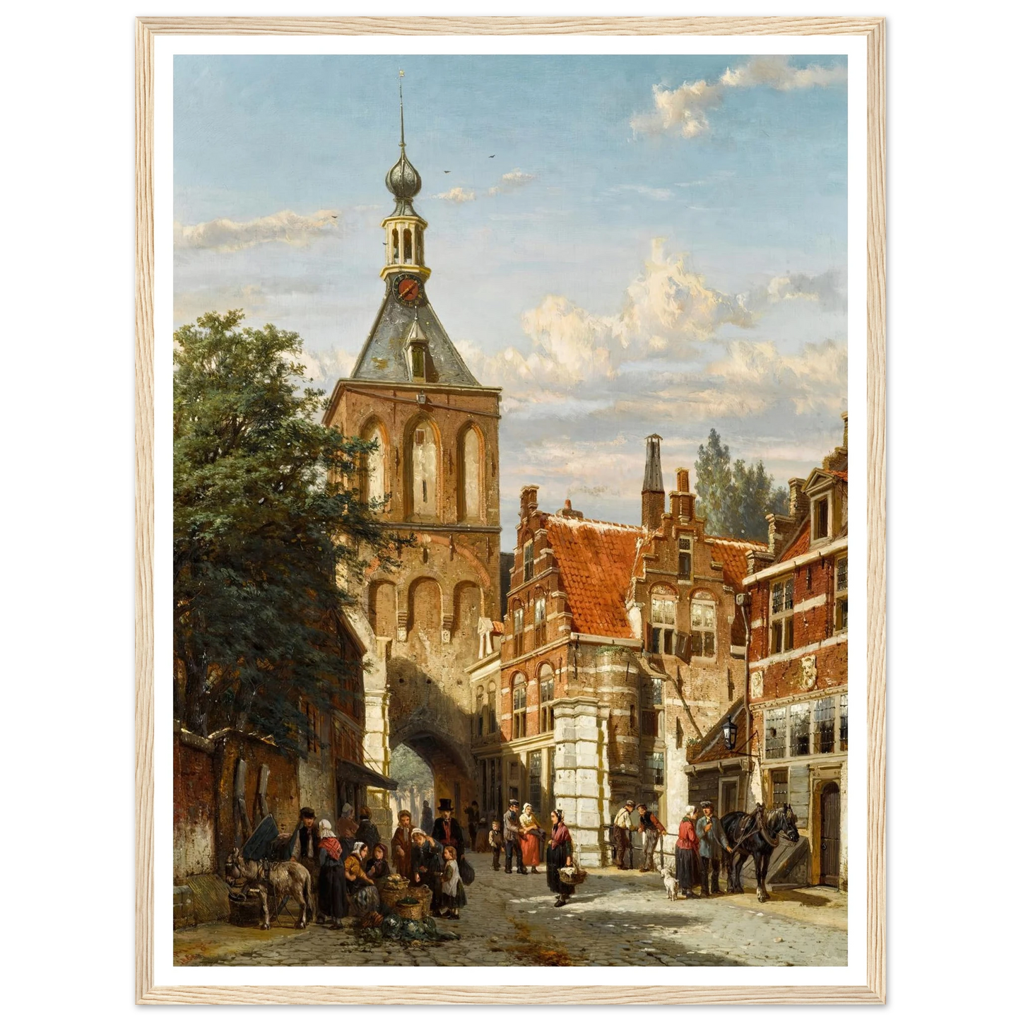 The Binnenpoort, Culemborg (1865) Art Print | Cornelis Springer-Quipham Collections