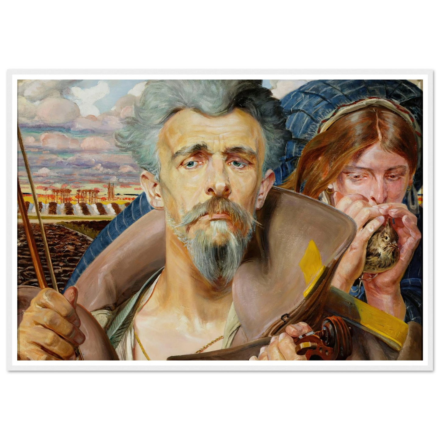 Music – central section of the triptych (1906) Art Print | Jacek Malczewski-Quipham Collections