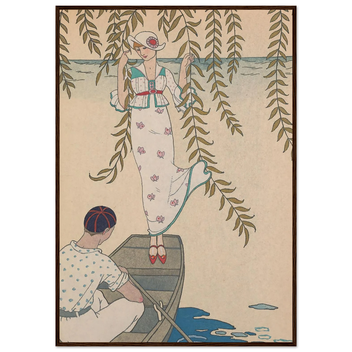 Midi Sur L’eau (1914) Art Print | George Barbier-Quipham Collections