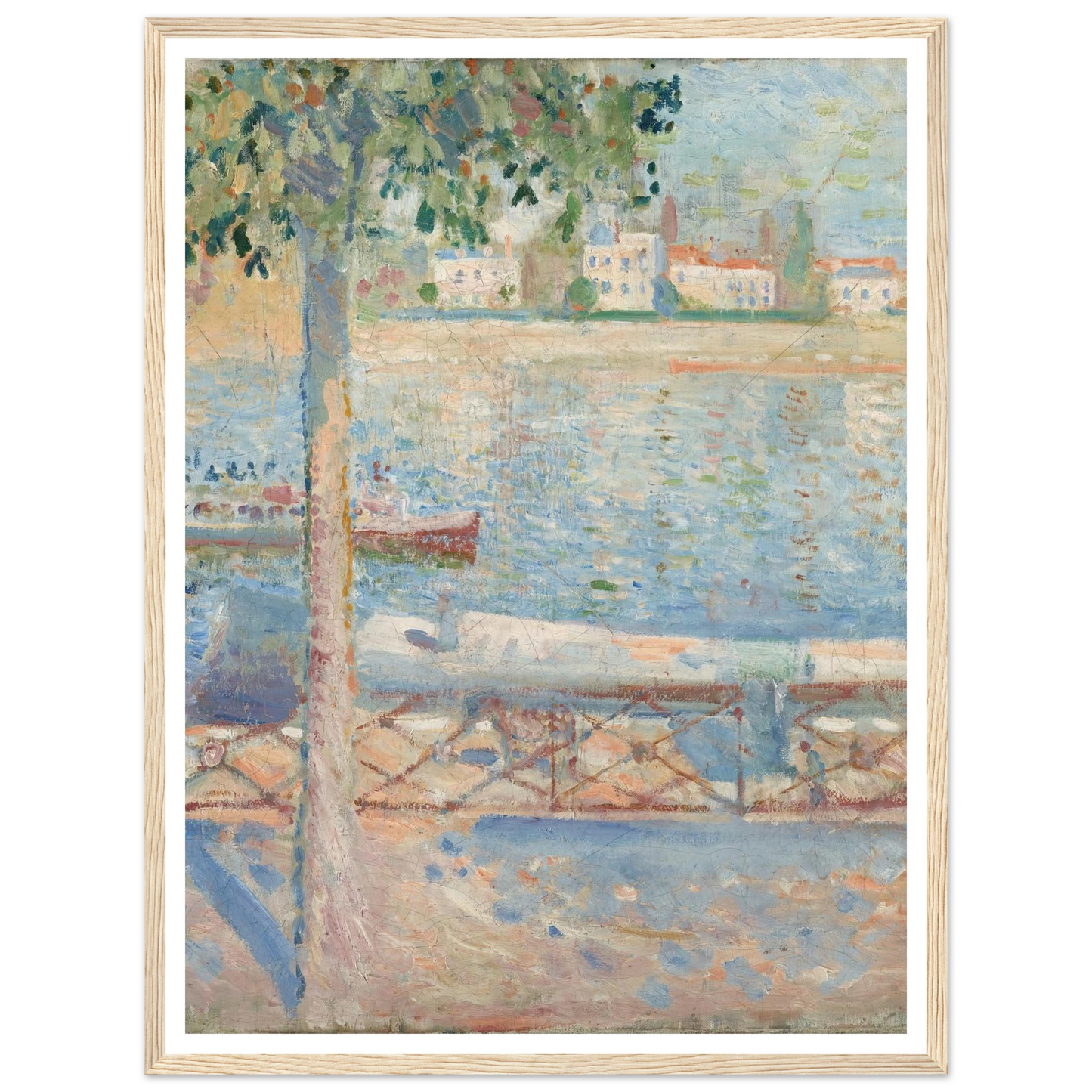 The Seine At Saint-Cloud (1890) Art Print | Edvard Munch-Quipham Collections