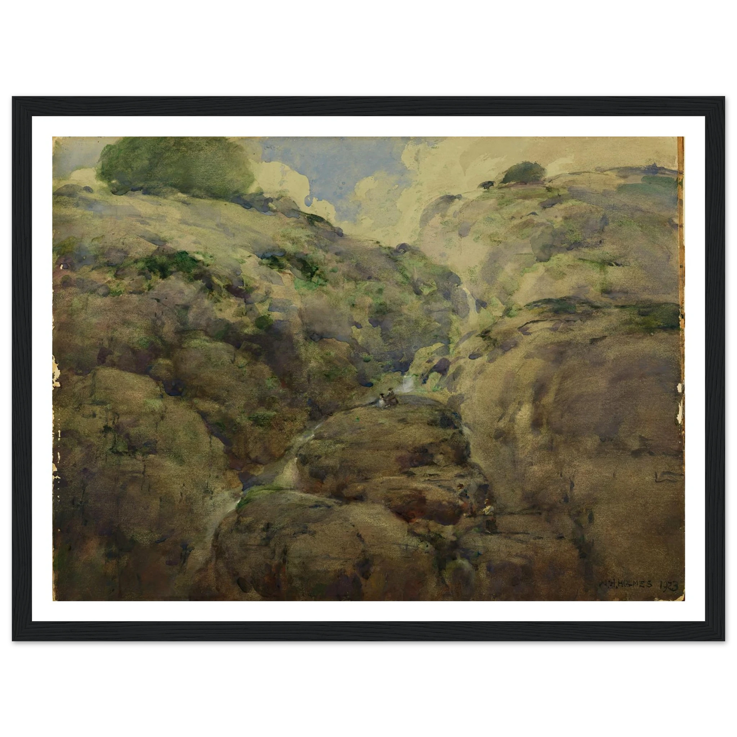 Mountain Gorge, Colorado (1923) Art Print | William Henry Holmes-Quipham Collections