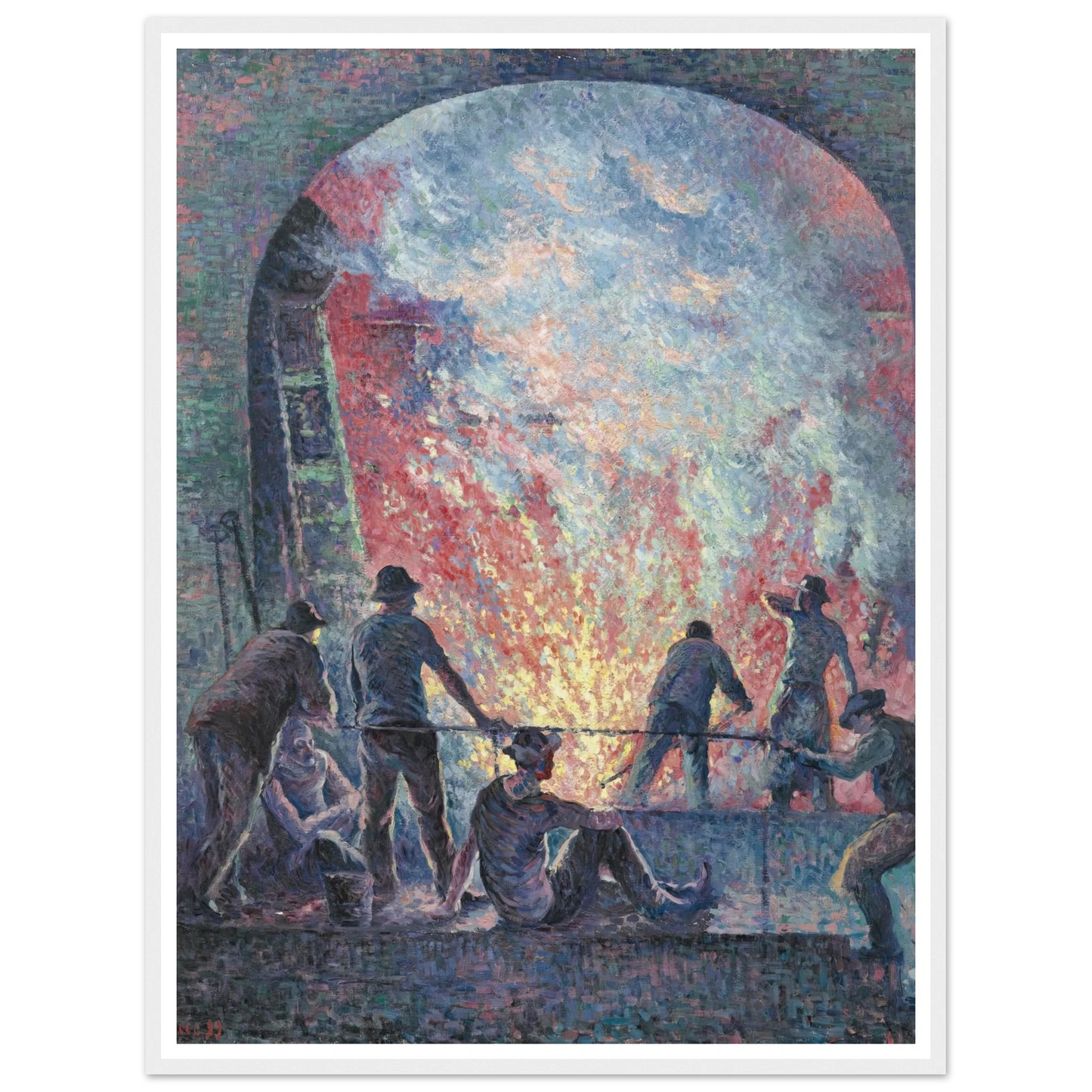 L’Acierie (1899) Art Print | Maximilien Luce-Quipham Collections