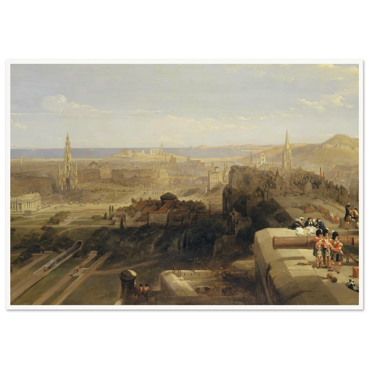 Edinburgh from the Castle Art Print | David Roberts-Quipham Collections