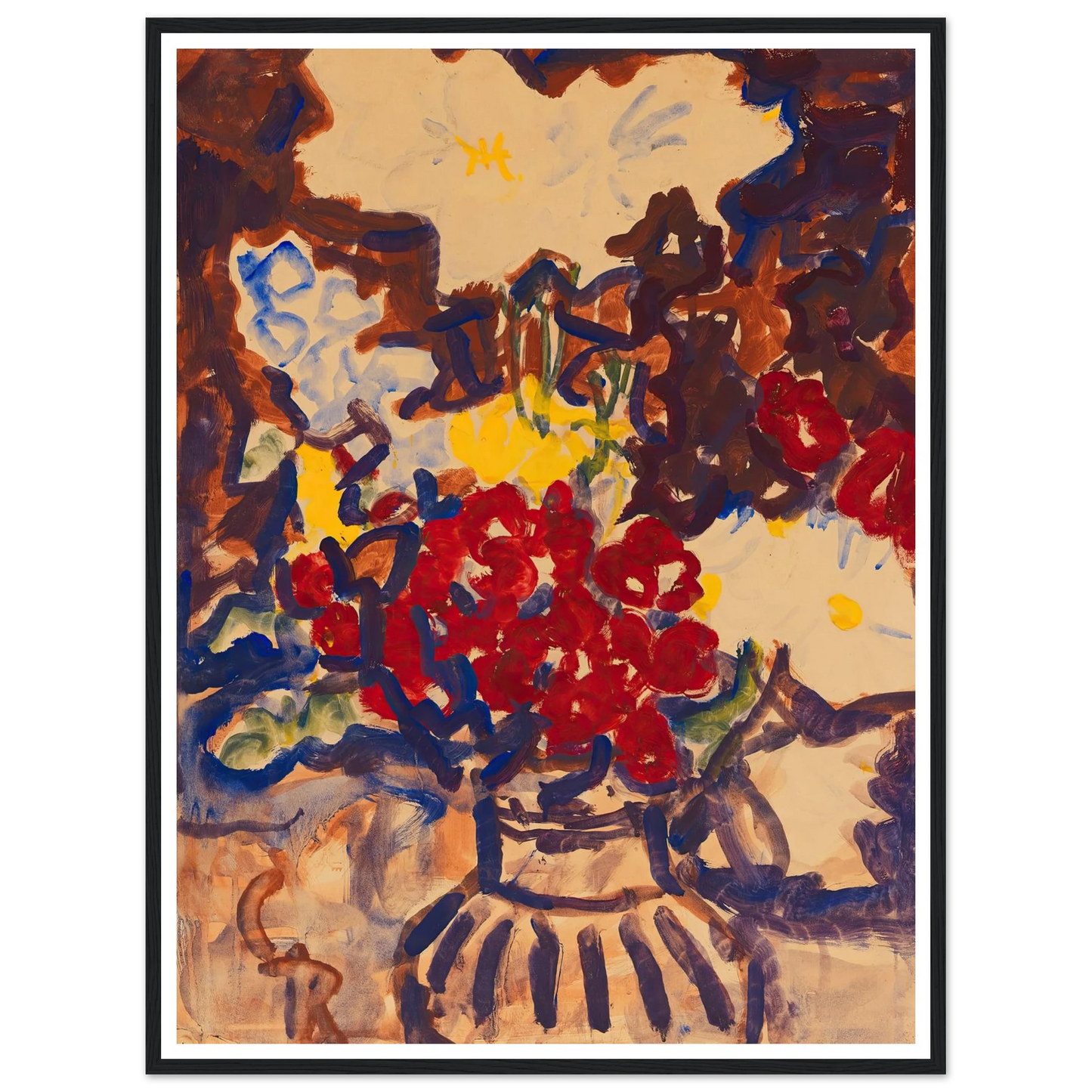 Bunter Sommerblumenstrauß (1915) Art Print | Christian Rohlfs-Quipham Collections