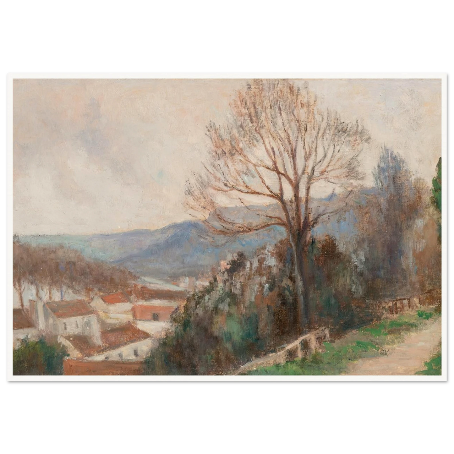 La Seine vue des hauteurs de Rolleboise Art Print | Maximilien Luce-Quipham Collections