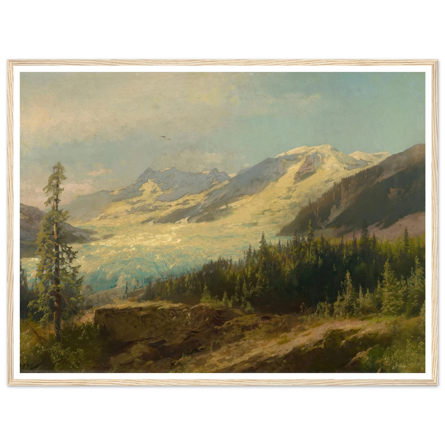Pines in the Mountains (About 1895) Art Print | Hermann Ottomar Herzog-Quipham Collections