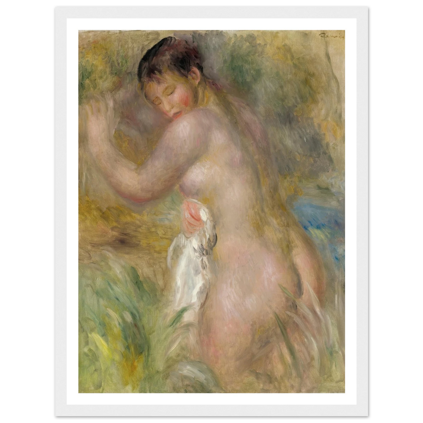 La Baigneuse Art Print | Pierre Auguste Renoir-Quipham Collections