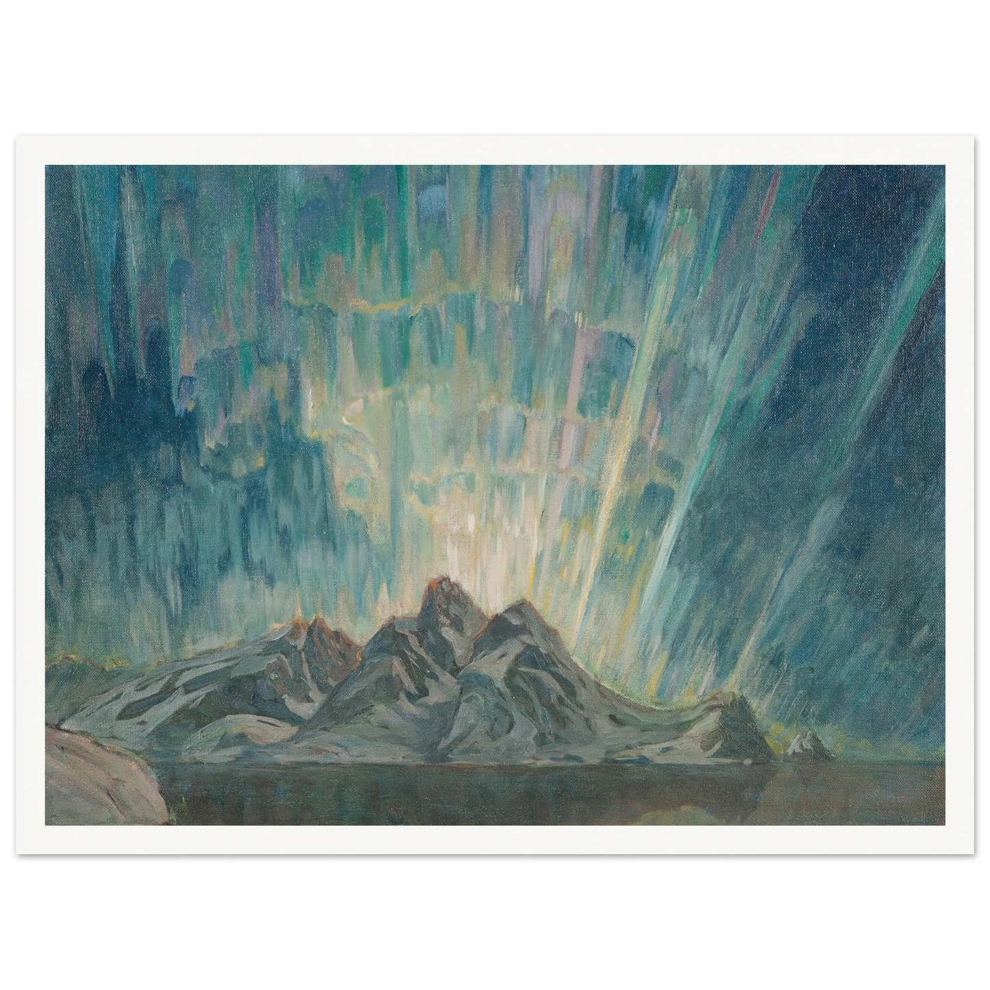 Northern Lights.Study from North Norway Art Print | Anna Boberg-Quipham Collections