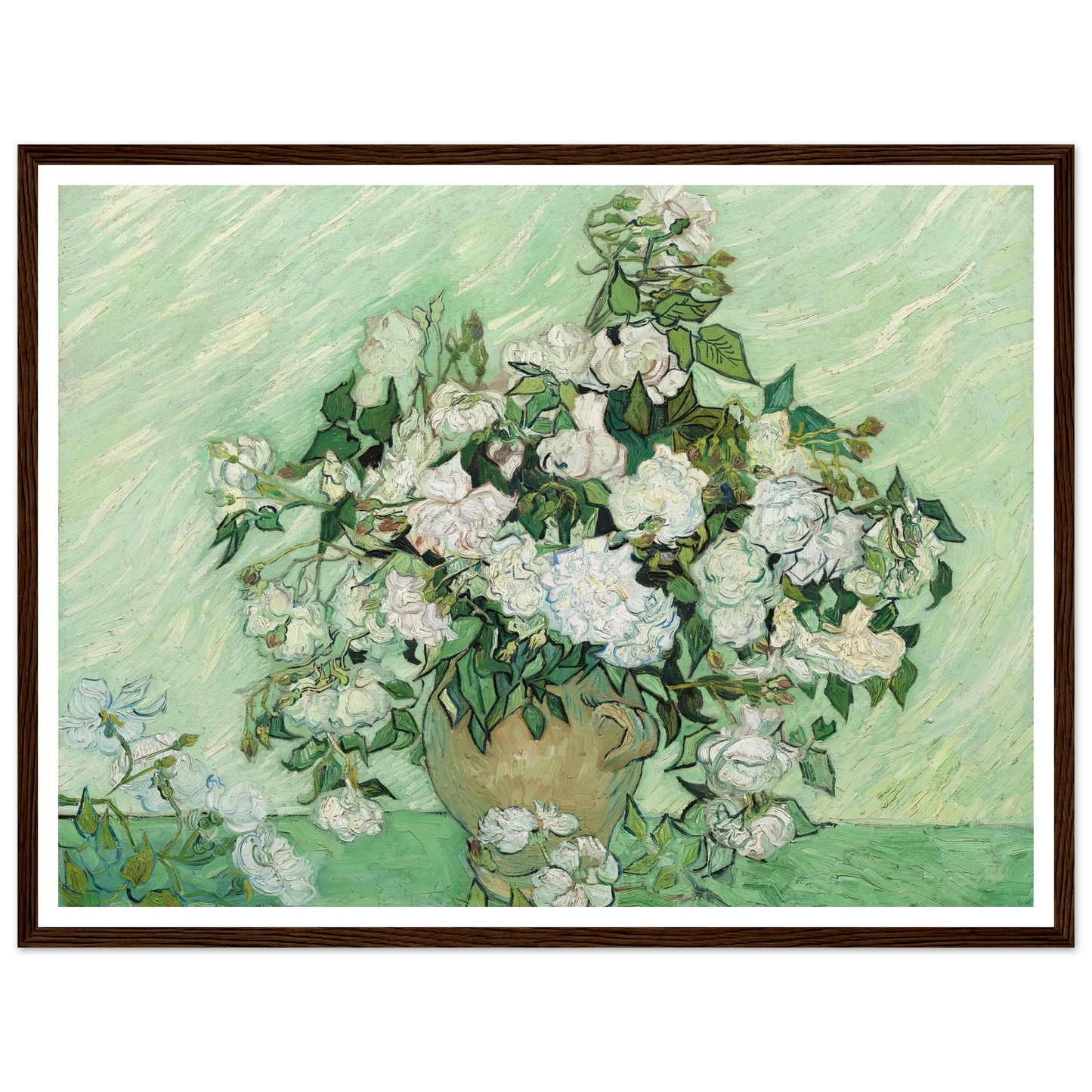 Roses (1890) Art Print | Vincent van Gogh-Quipham Collections