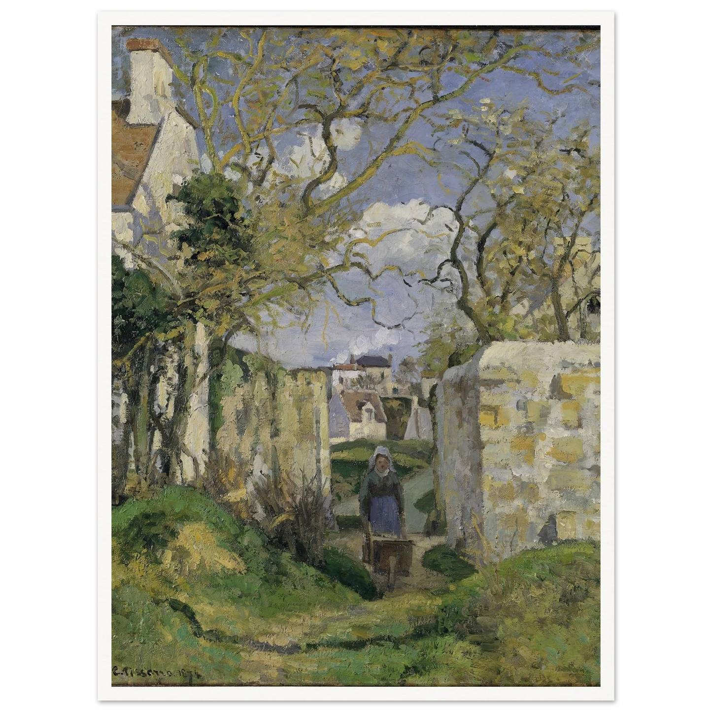 Landscape from Pontoise (1874) Art Print | Camille Pissarro-Quipham Collections