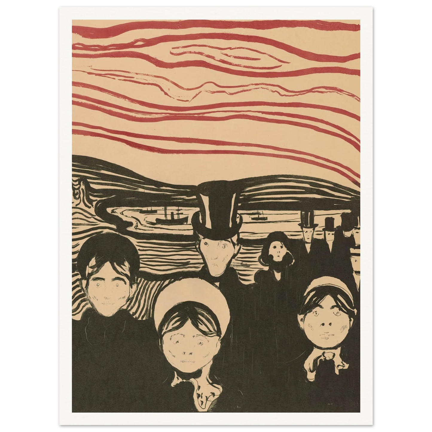 Angst (1896) Art Print | Edvard Munch-Quipham Collections