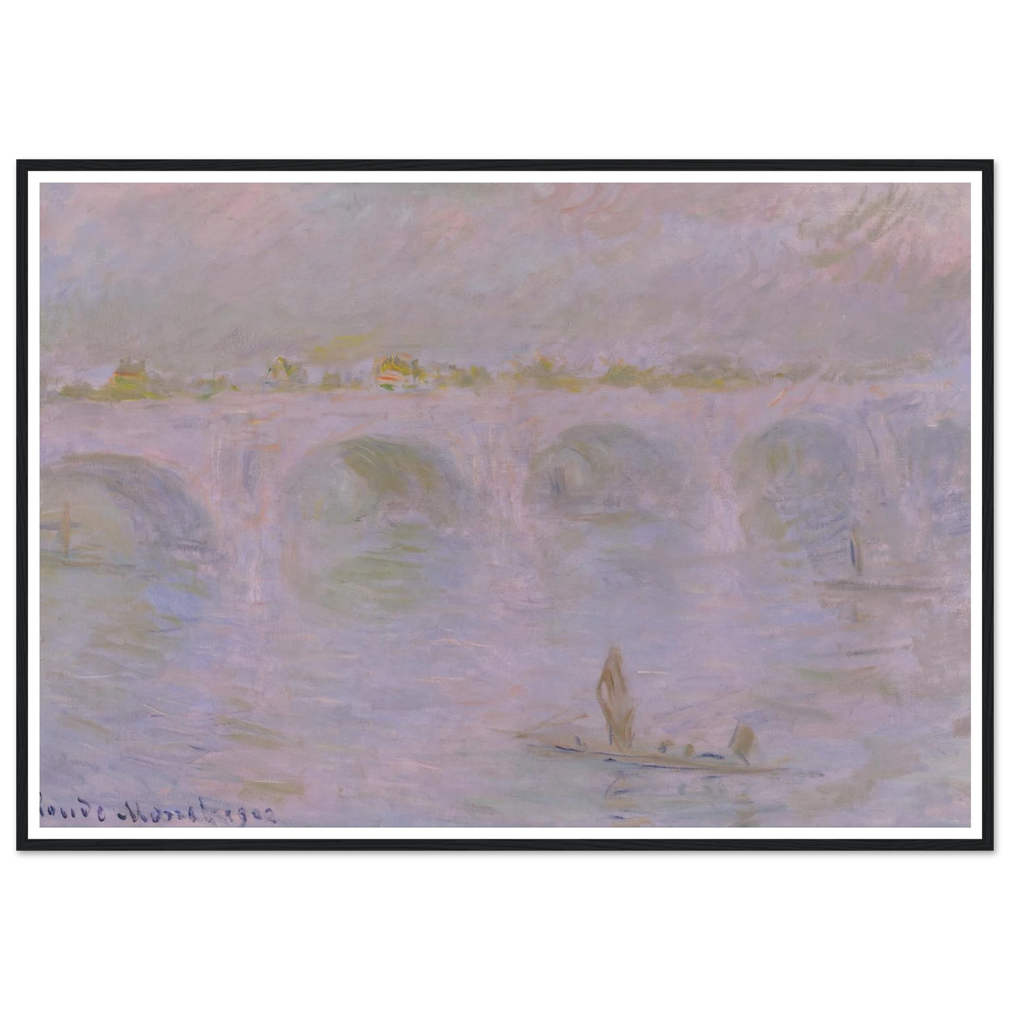 Waterloo Bridge in London (1902) Art Print | Claude Monet-Quipham Collections