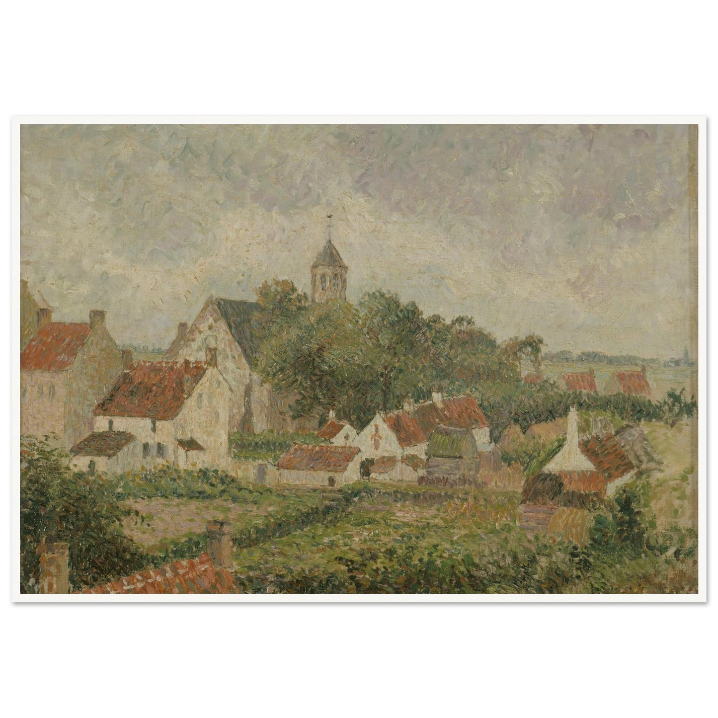 Le village de Knocke (1894) Art Print | Camille Pissarro-Quipham Collections
