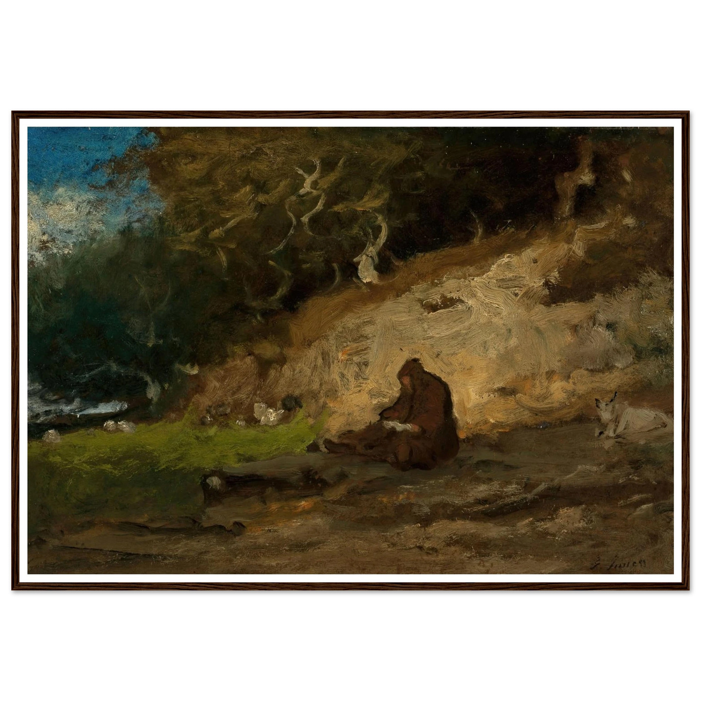 The Hermit (circa 1883-85) Art Print | George Inness-Quipham Collections