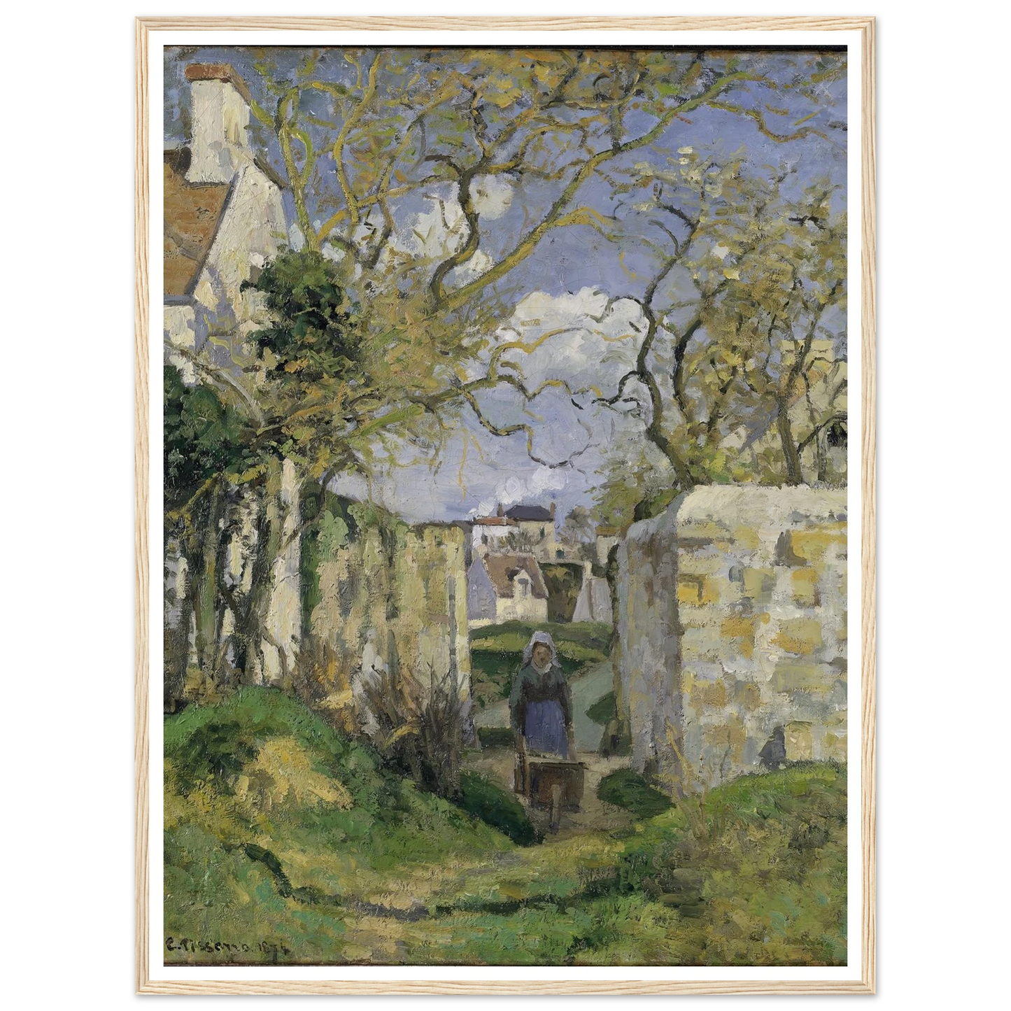 Landscape from Pontoise (1874) Art Print | Camille Pissarro-Quipham Collections