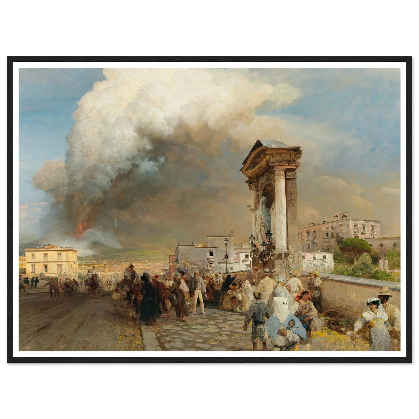 Ausbruch des Vesuv Art Print | Oswald Achenbach-Quipham Collections