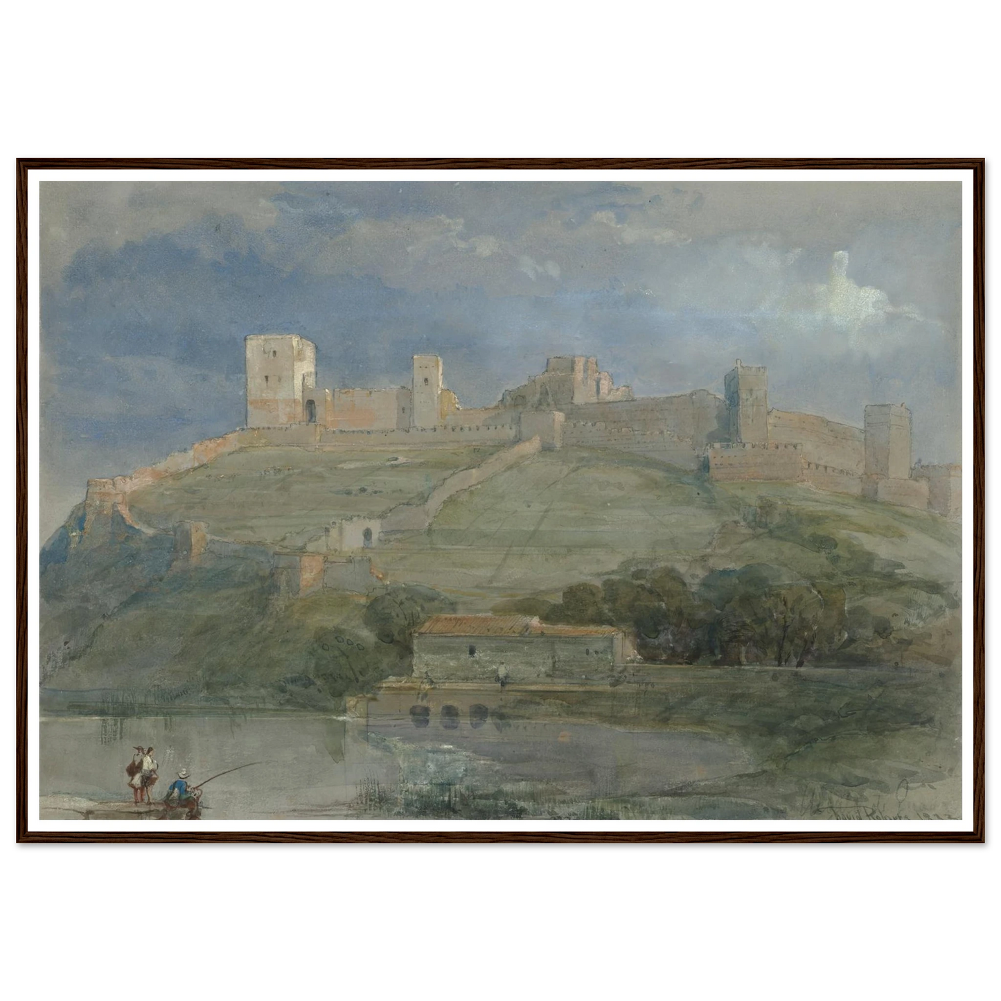A view of Alcala de Guadaira, Spain (1833) Art Print | David Roberts-Quipham Collections
