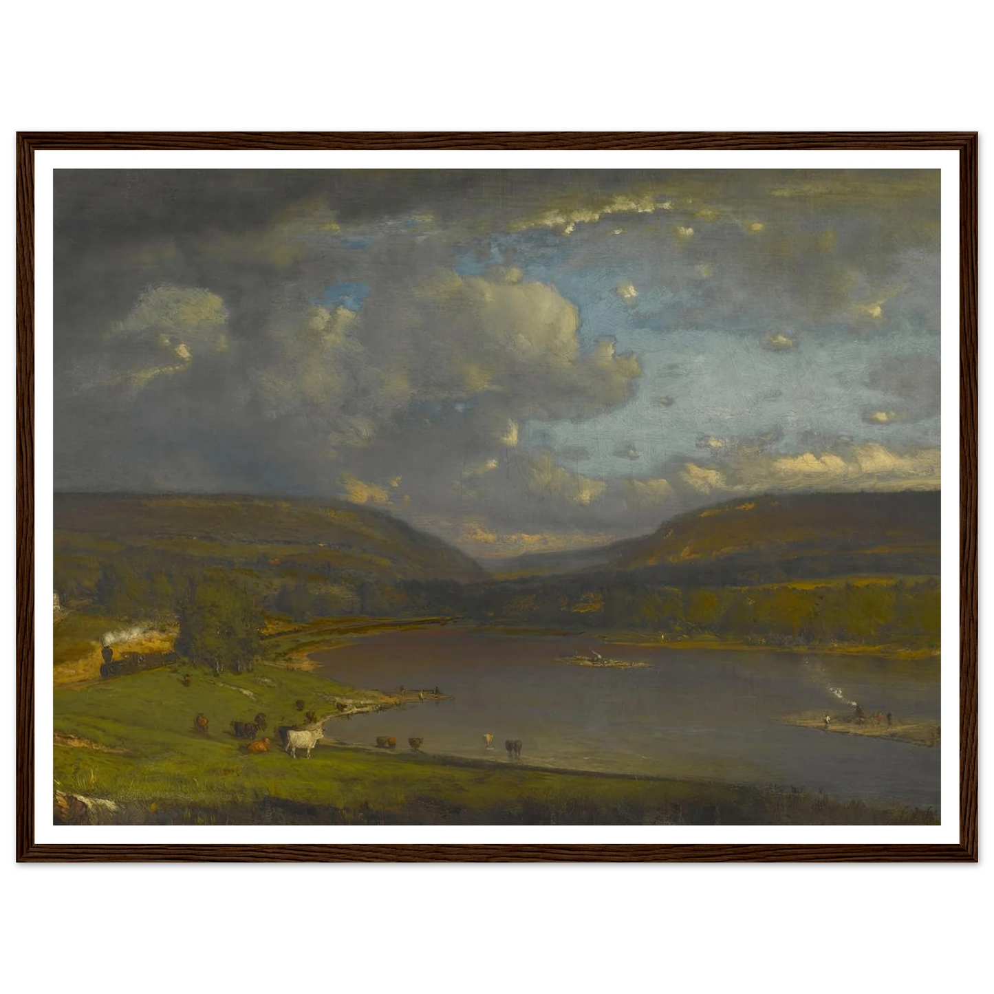 On the Delaware River Art Print | George Inness-Quipham Collections