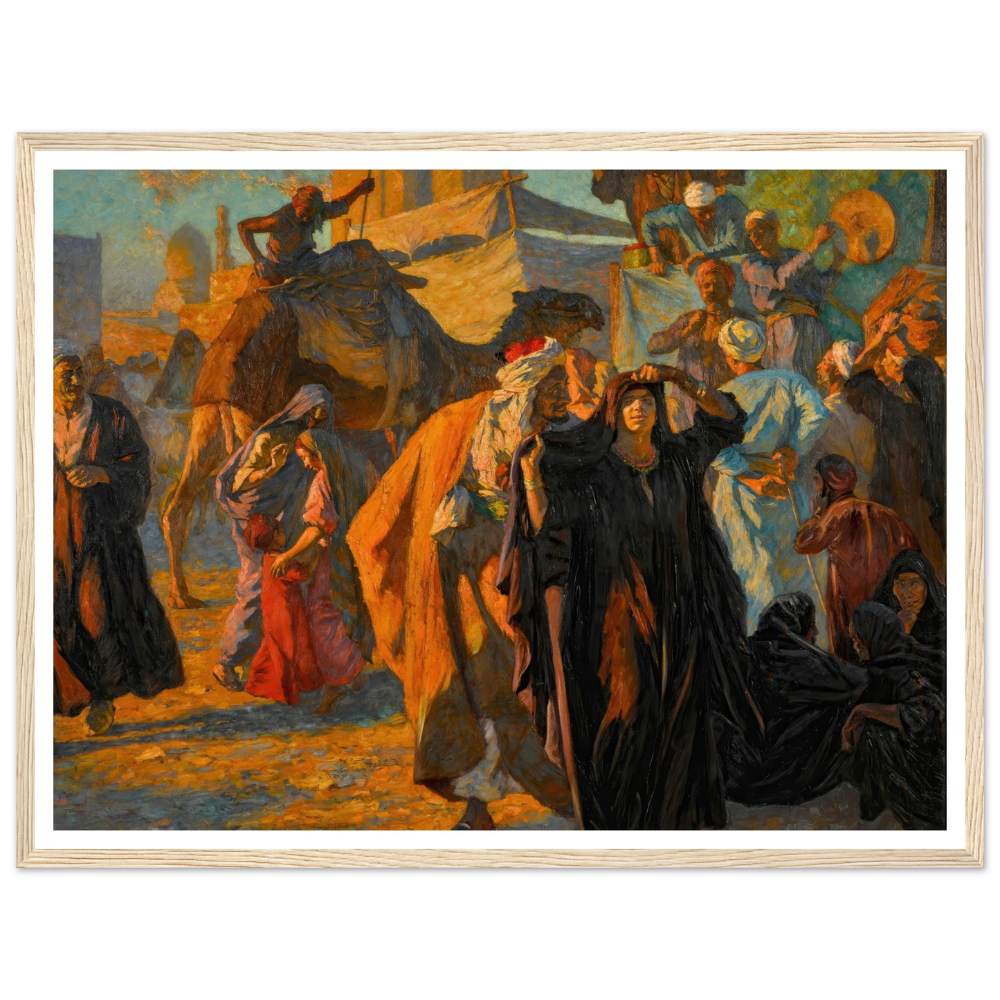 A Street Celebration In Cairo (1912) Art Print | Ludwig Deutsch-Quipham Collections