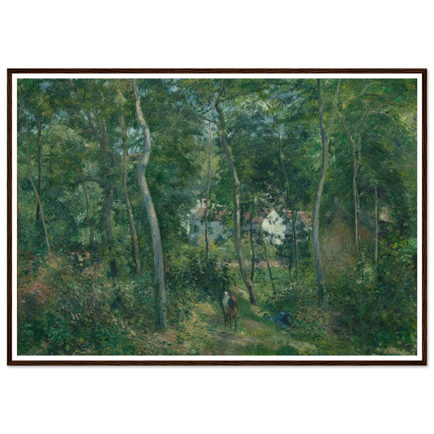 Edge of the Woods Near L’Hermitage, Pontoise (1879) Art Print | Camille Pissarro-Quipham Collections