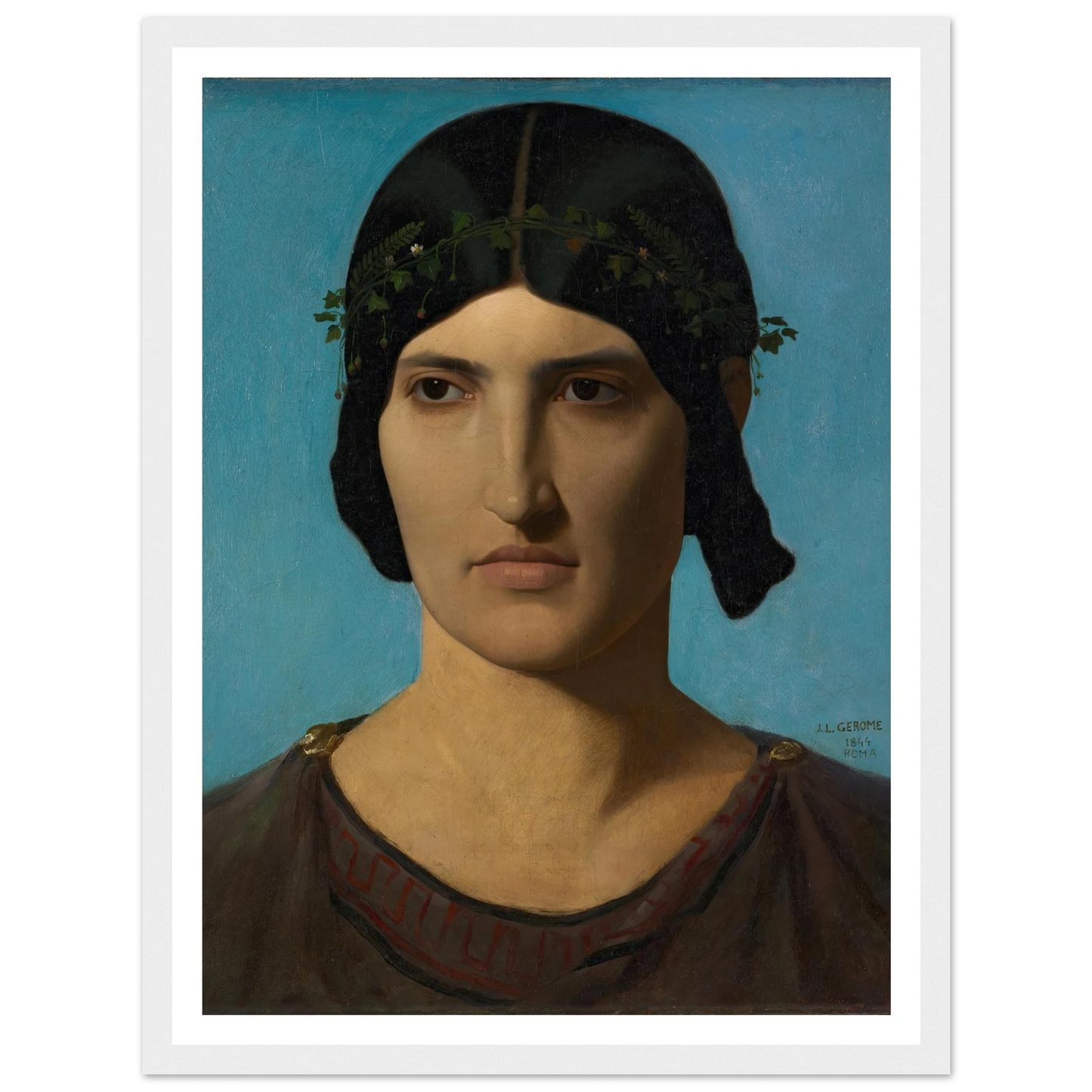 Head of an Italian Woman (1847-1860) Art Print | Jean Leon Gerome-Quipham Collections