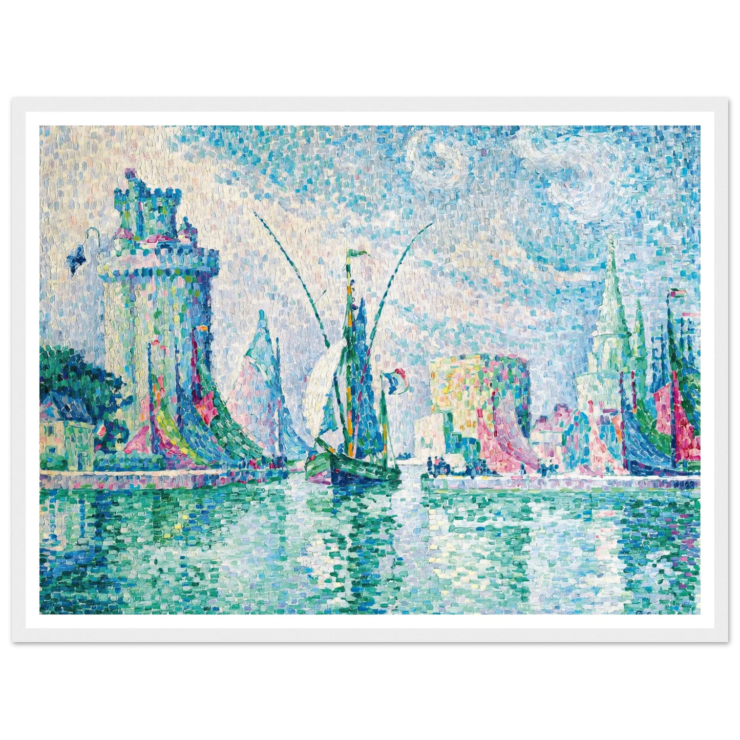 Les Tours Vertes, La Rochelle (1913) Art Print | Paul Signac-Quipham Collections