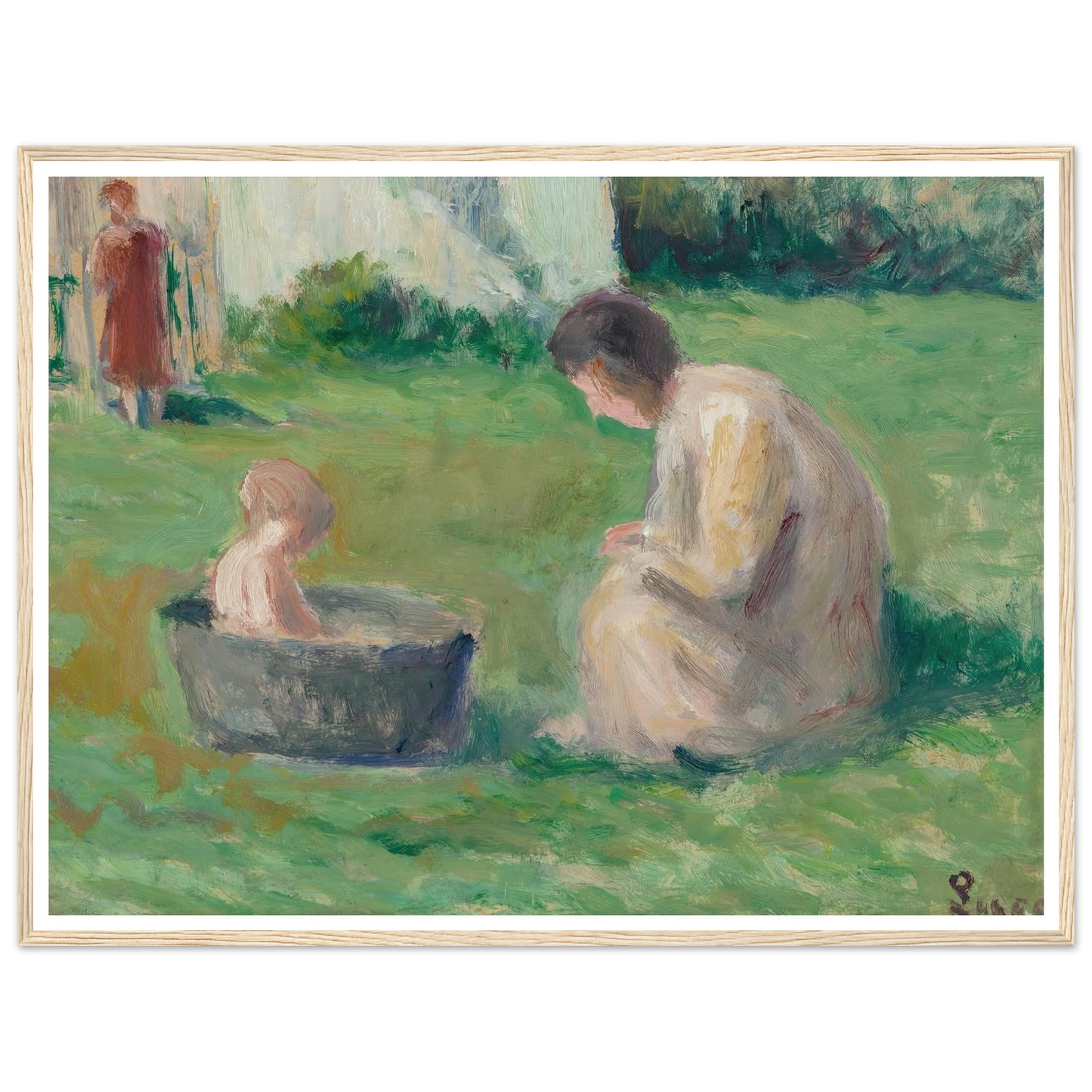 Le bain du bébé Art Print | Maximilien Luce-Quipham Collections