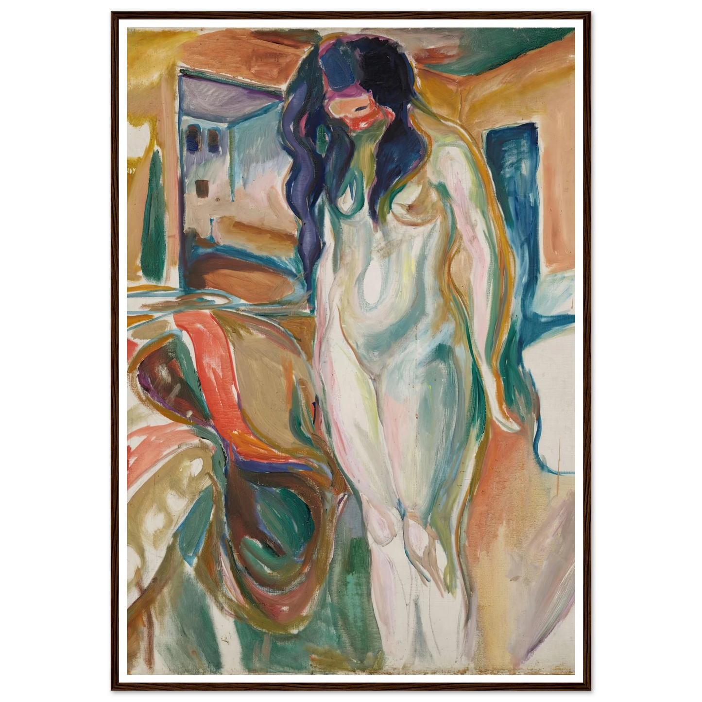 Model by the Wicker Chair (1919–21) Art Print | Edvard Munch-Quipham Collections