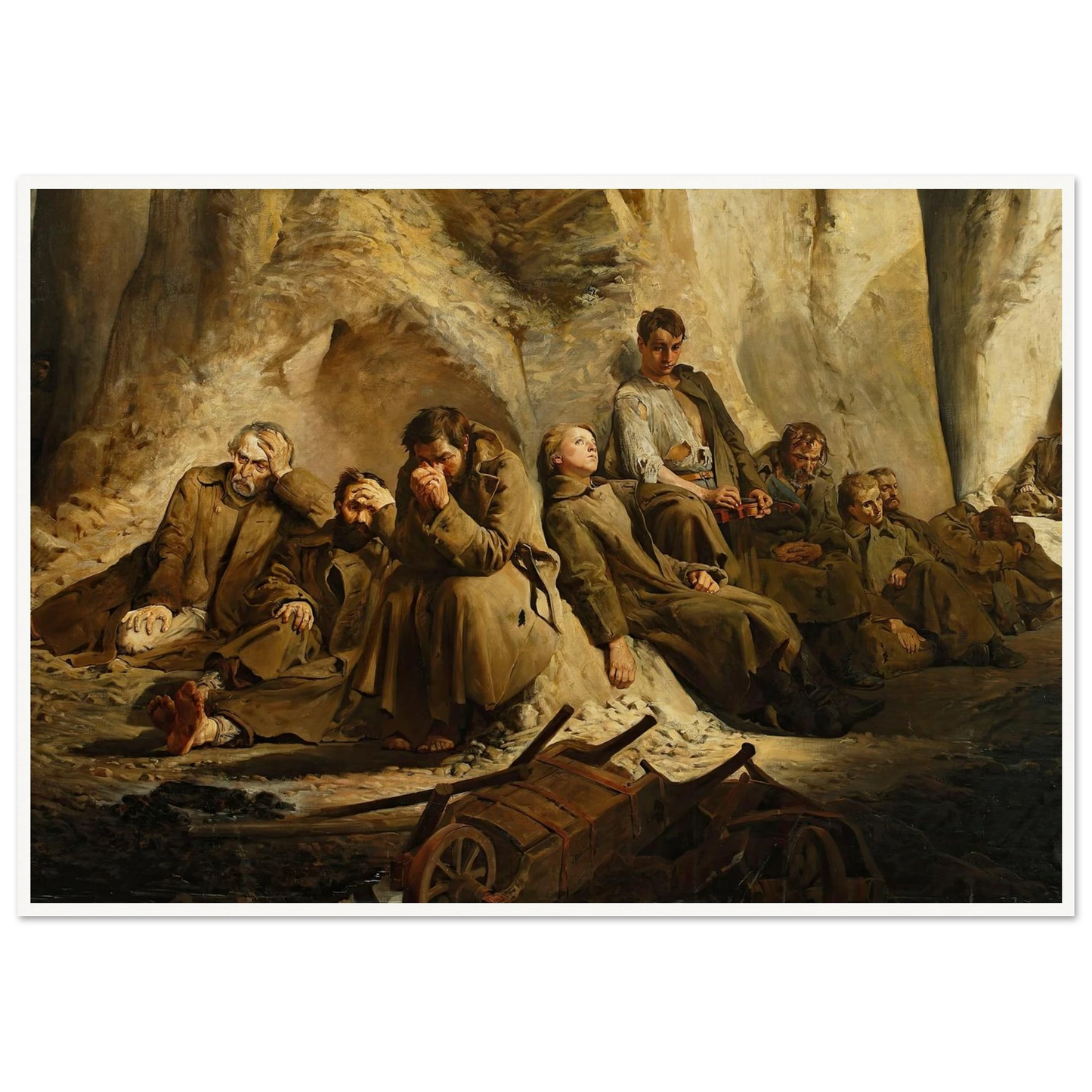 Sunday at the mine (Rest at the mine) (1882) Art Print | Jacek Malczewski-Quipham Collections