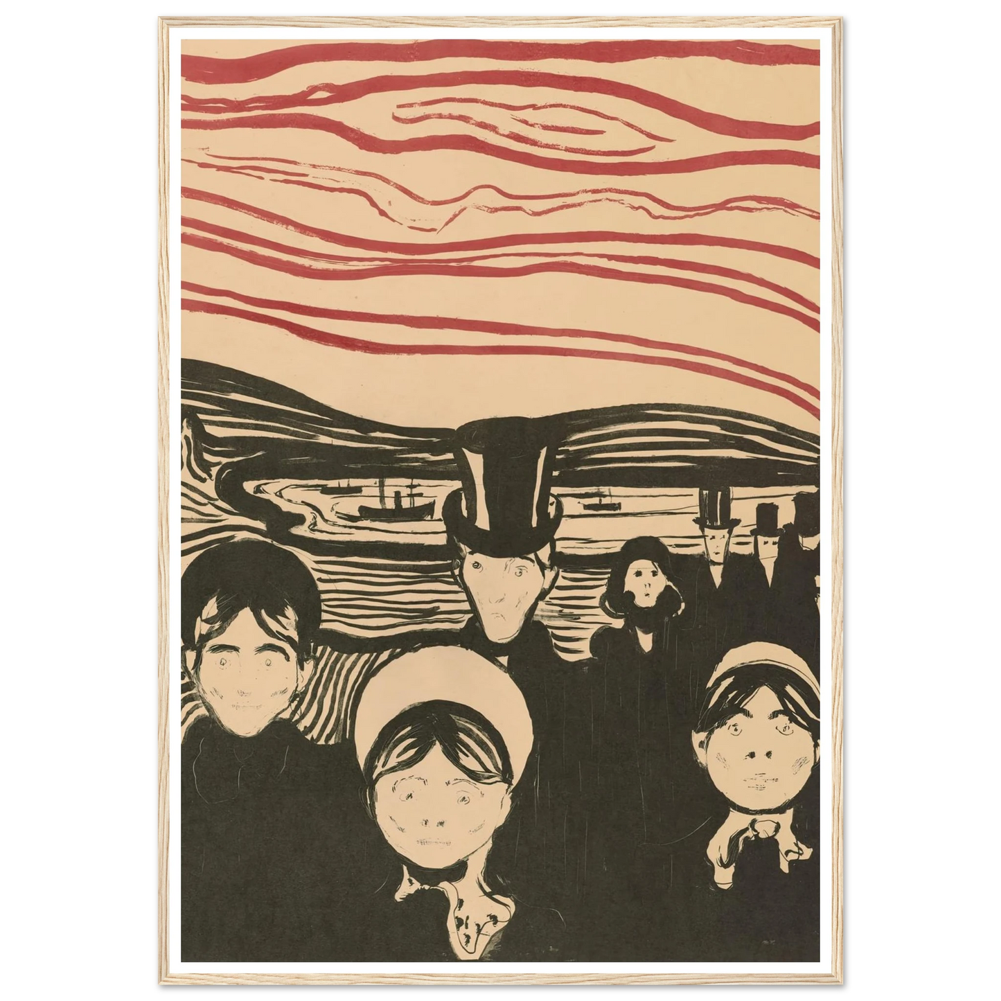 Angst (1896) Art Print | Edvard Munch-Quipham Collections