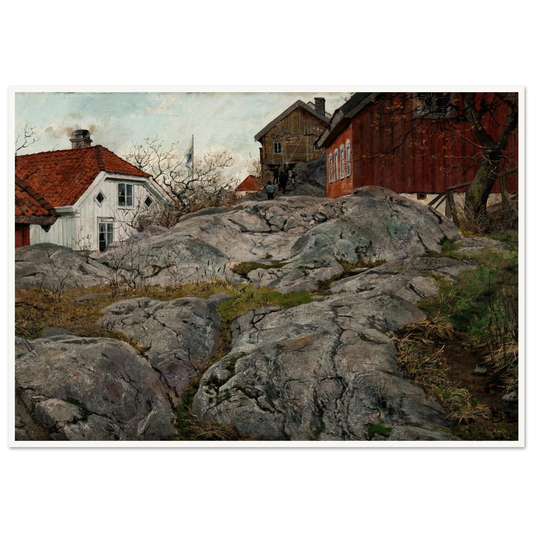 Rock, Motif from Kragerö (1882) Art Print | Frits Thaulow-Quipham Collections