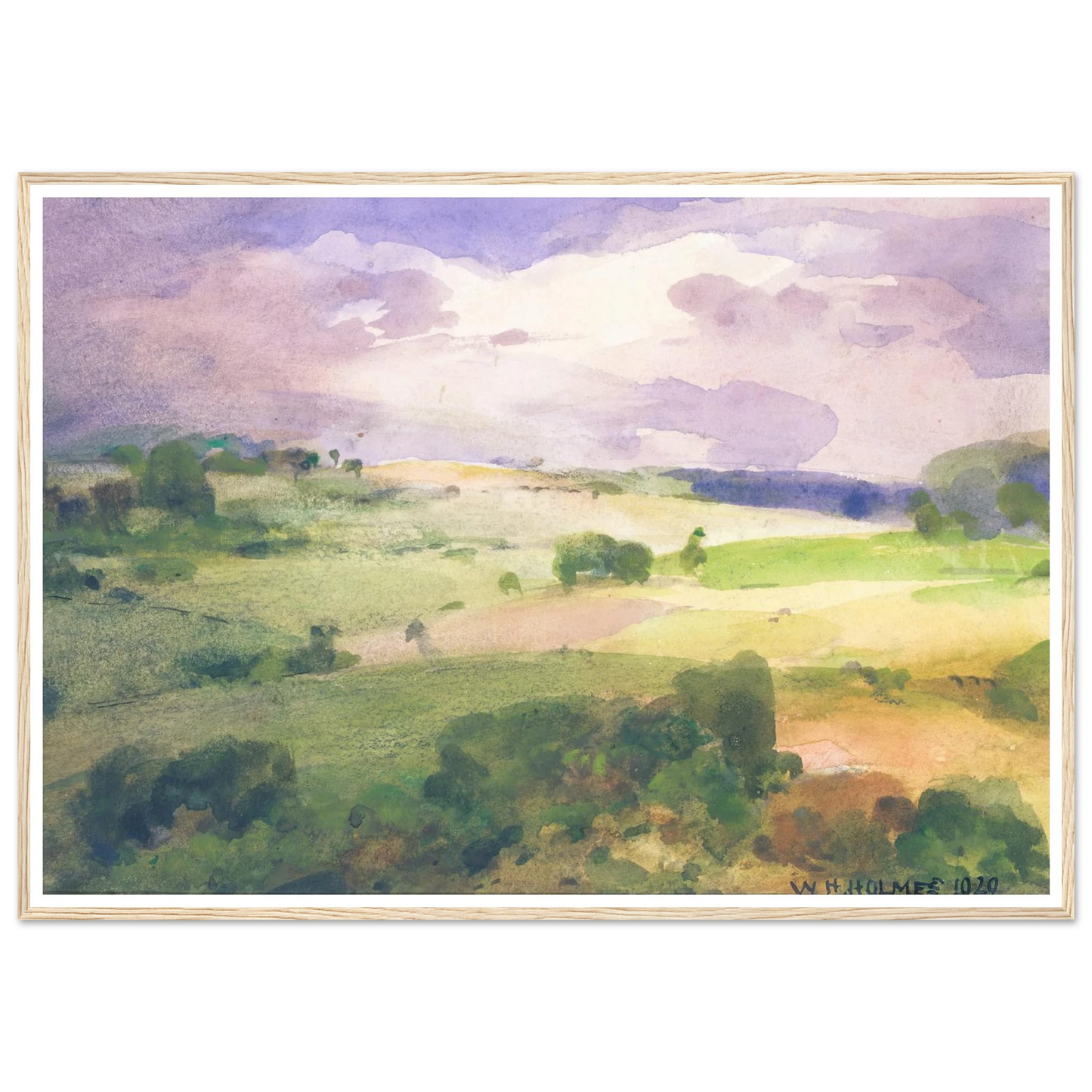 The Maryland Fields (1929) Art Print | William Henry Holmes-Quipham Collections