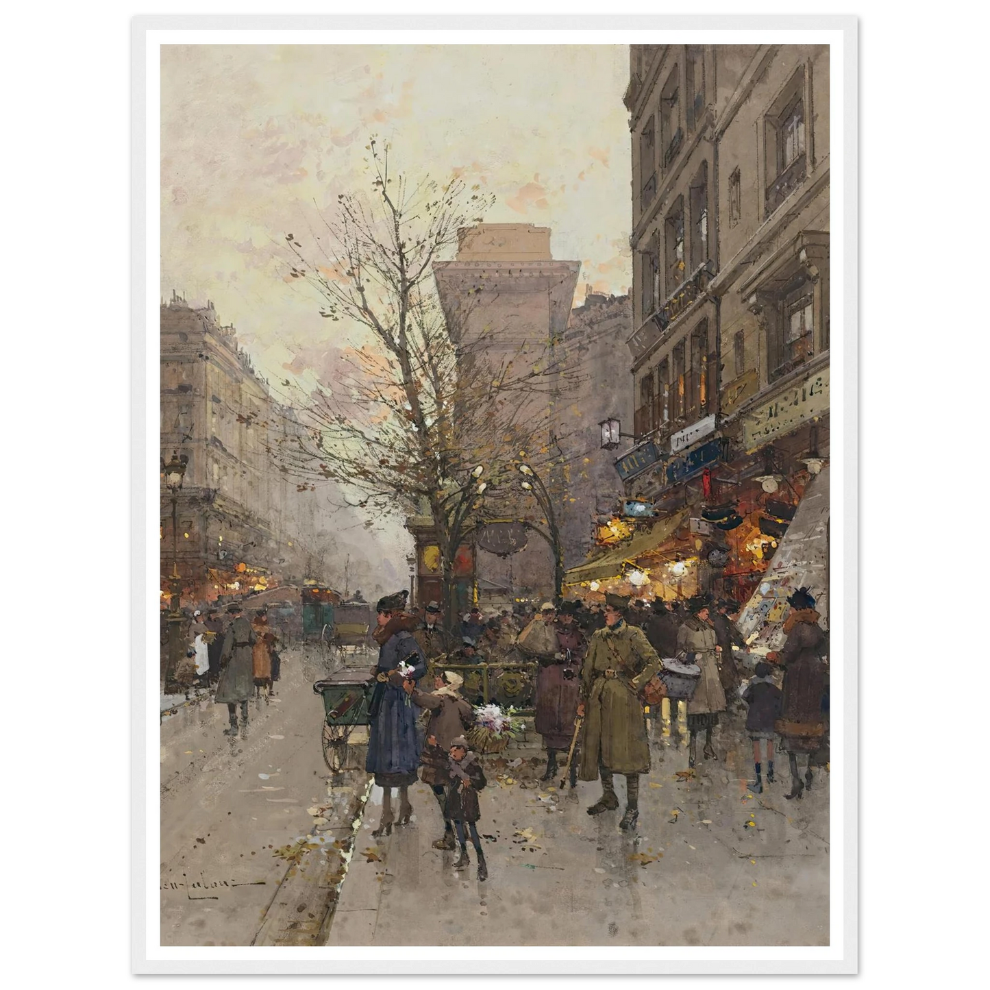 La Porte Saint Denis, Paris Art Print | Eugene Galien Laloue-Quipham Collections